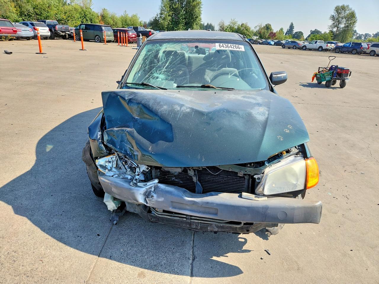 1999 Mazda Protege Dx Зеленый vin: JM1BJ2228X0132384