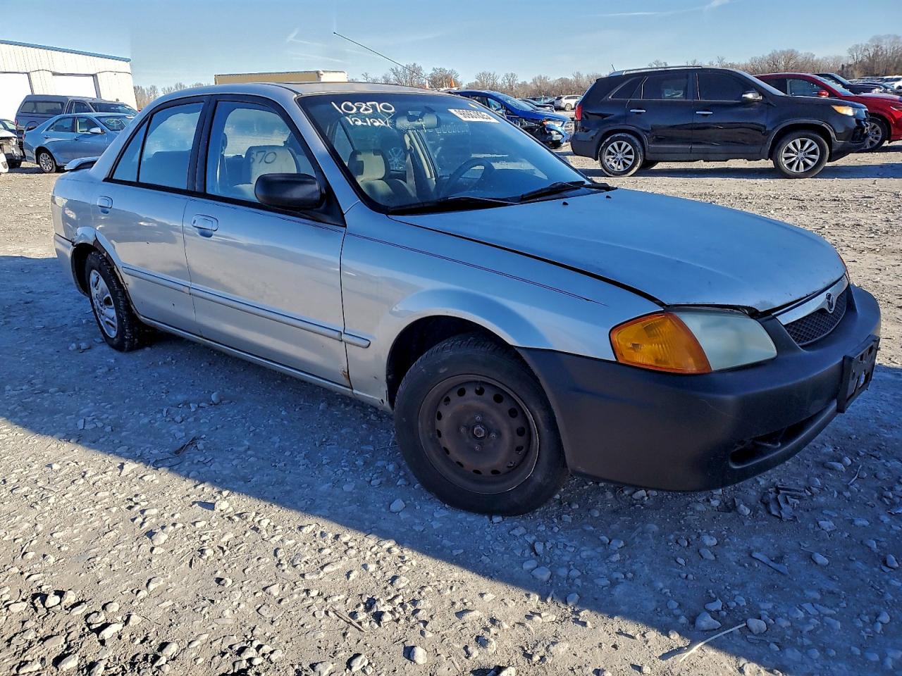2000 Mazda Protege Dx Silver vin: JM1BJ2229Y0227361