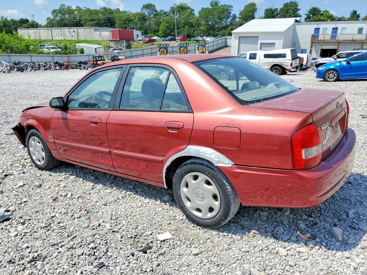 2001 Mazda Protege Dx Бордовый vin: JM1BJ222X10434766