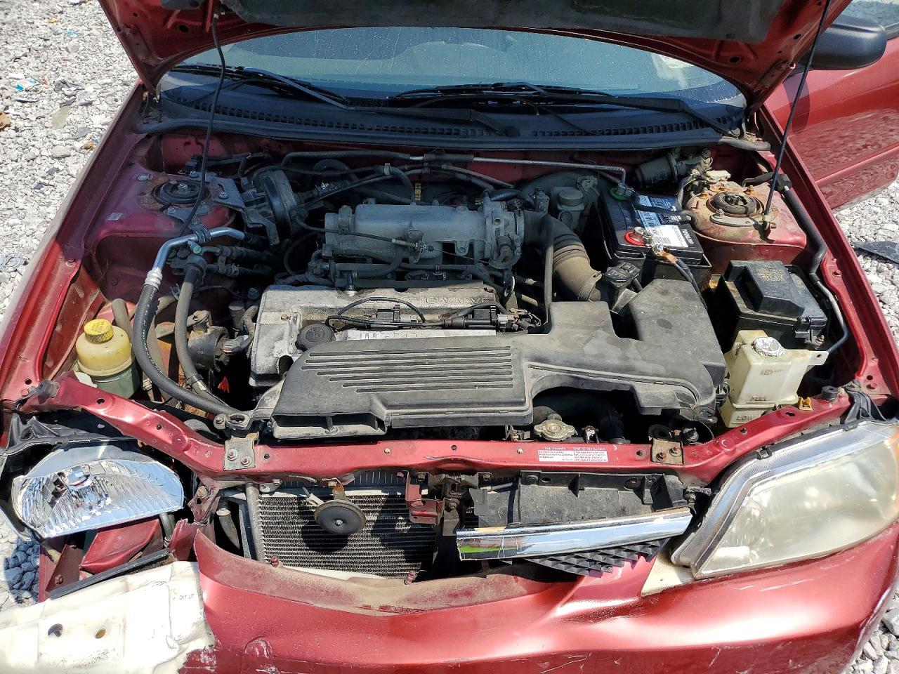 2001 Mazda Protege Dx Бордовый vin: JM1BJ222X10434766