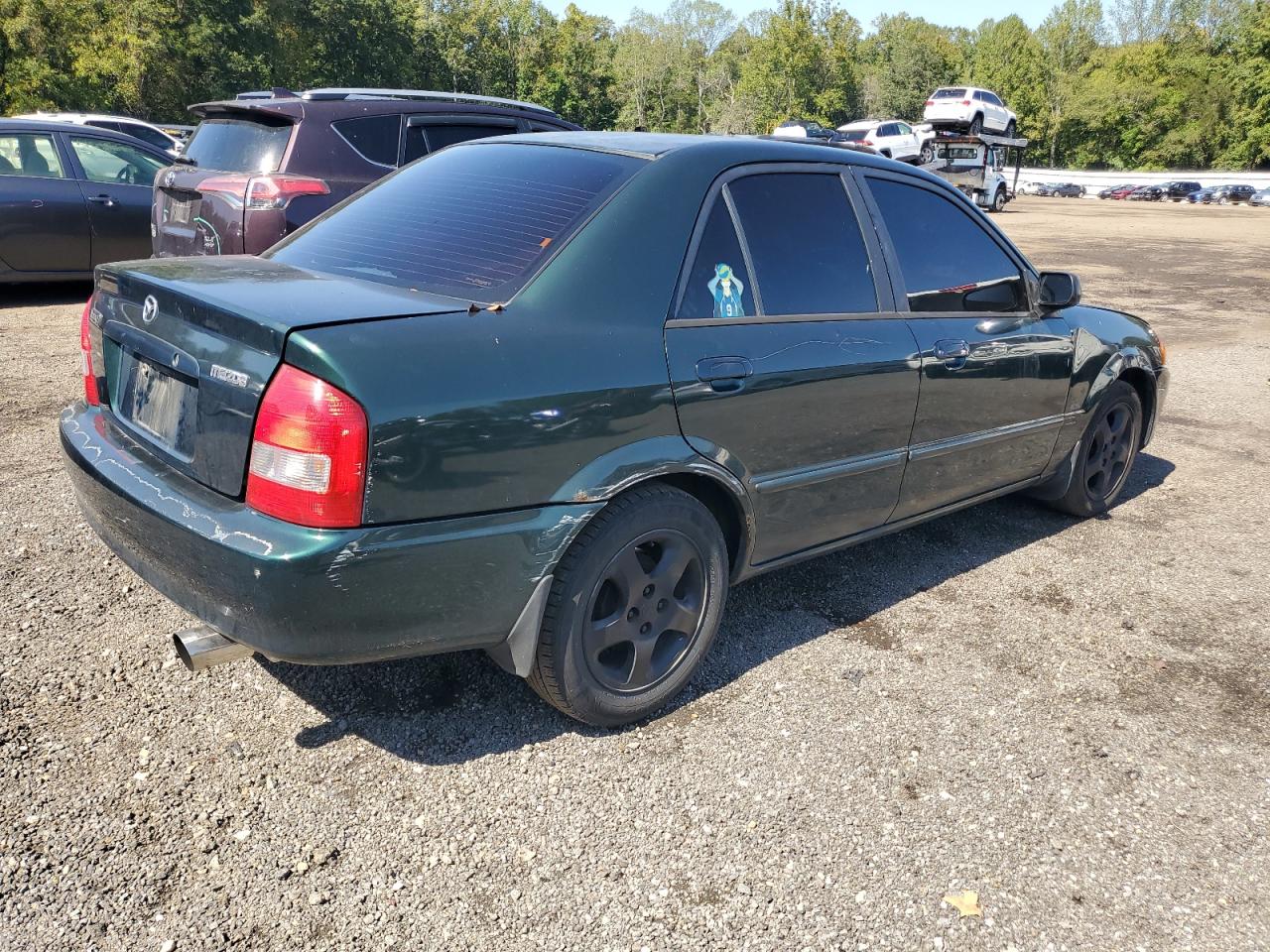 2000 Mazda Protege Es Green vin: JM1BJ2239Y0268002