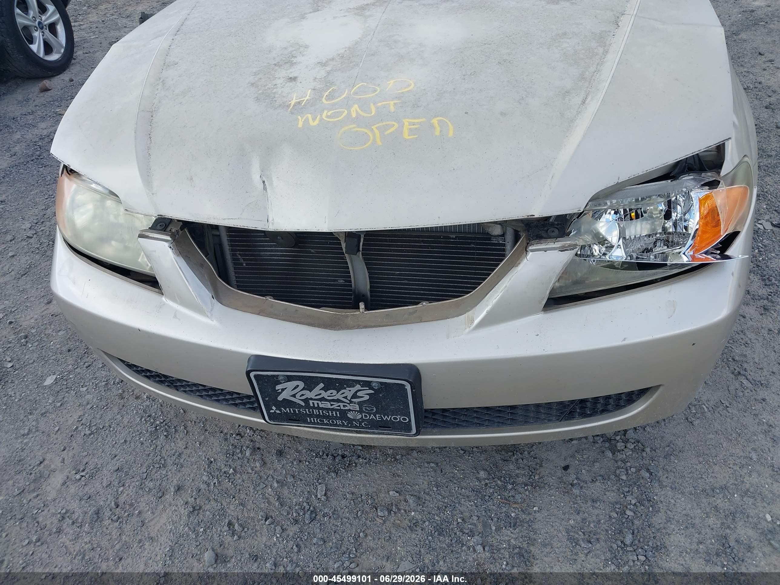 2001 Mazda Protege Es/lx Gold vin: JM1BJ225010413838