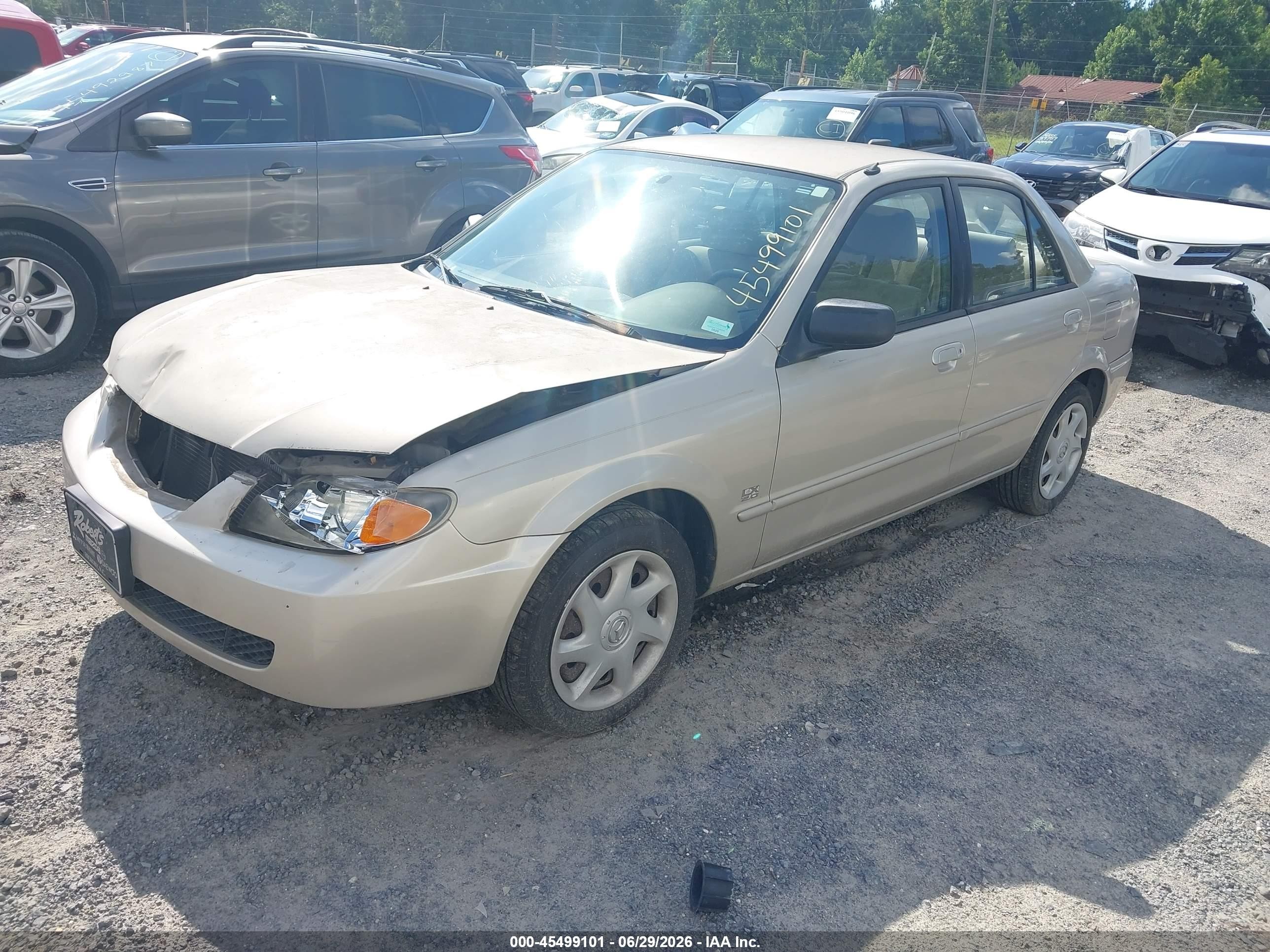 2001 Mazda Protege Es/lx Gold vin: JM1BJ225010413838