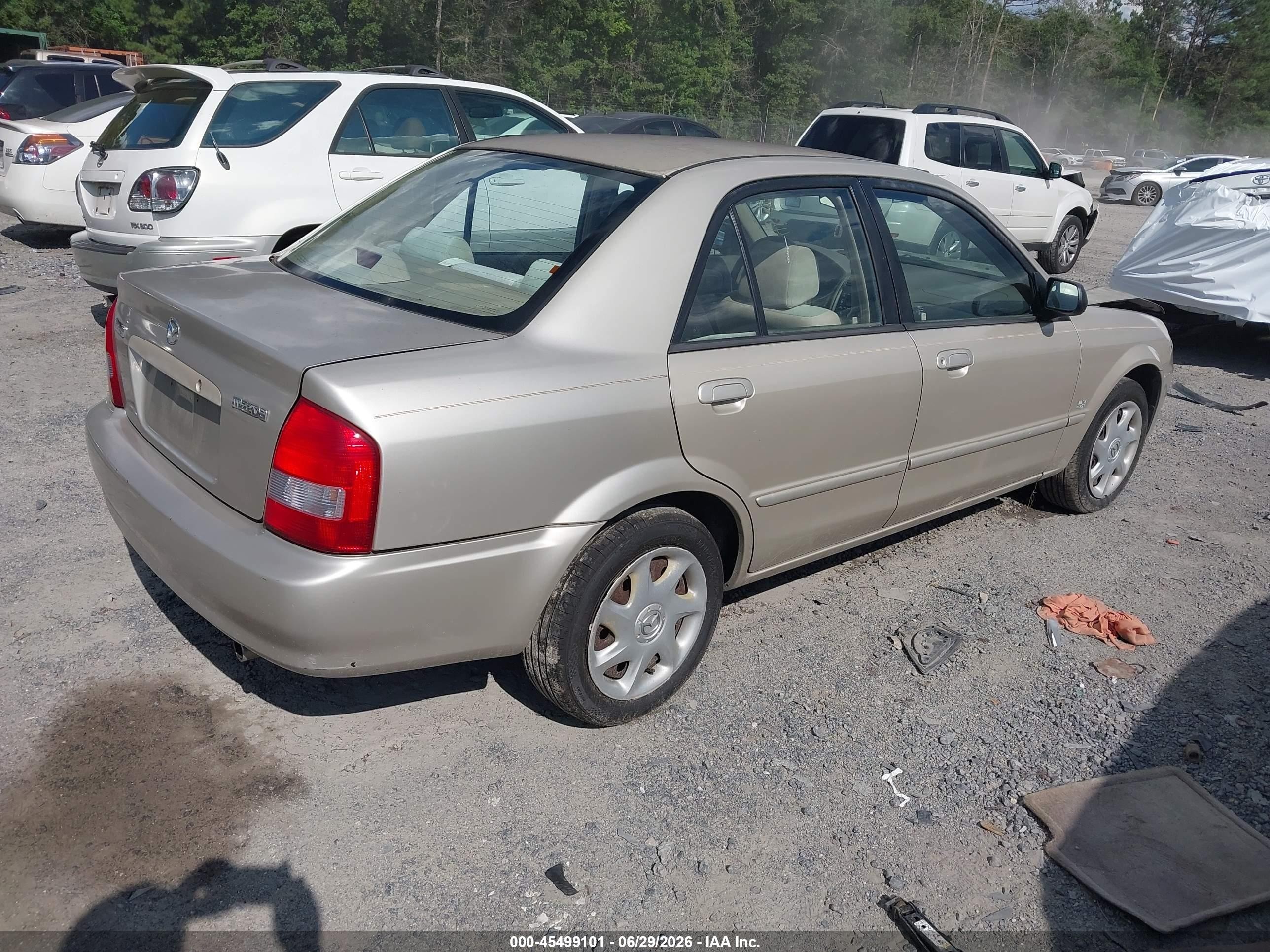 2001 Mazda Protege Es/lx Gold vin: JM1BJ225010413838