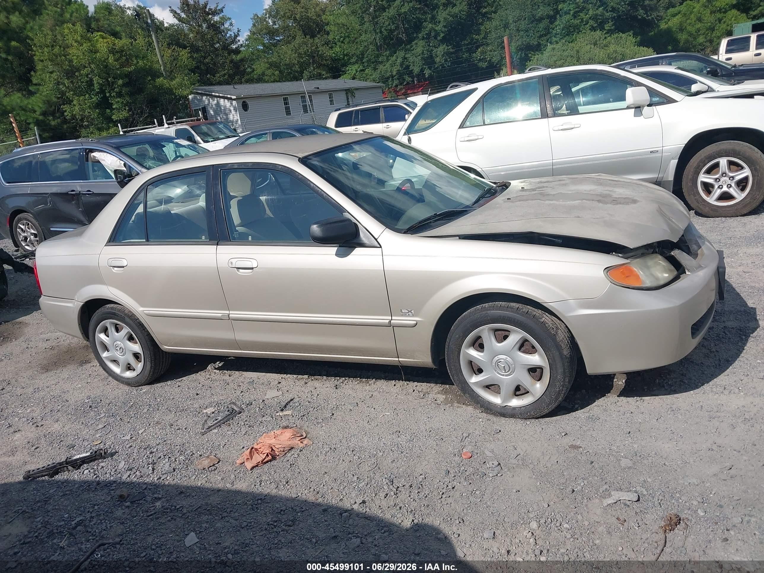 2001 Mazda Protege Es/lx Gold vin: JM1BJ225010413838