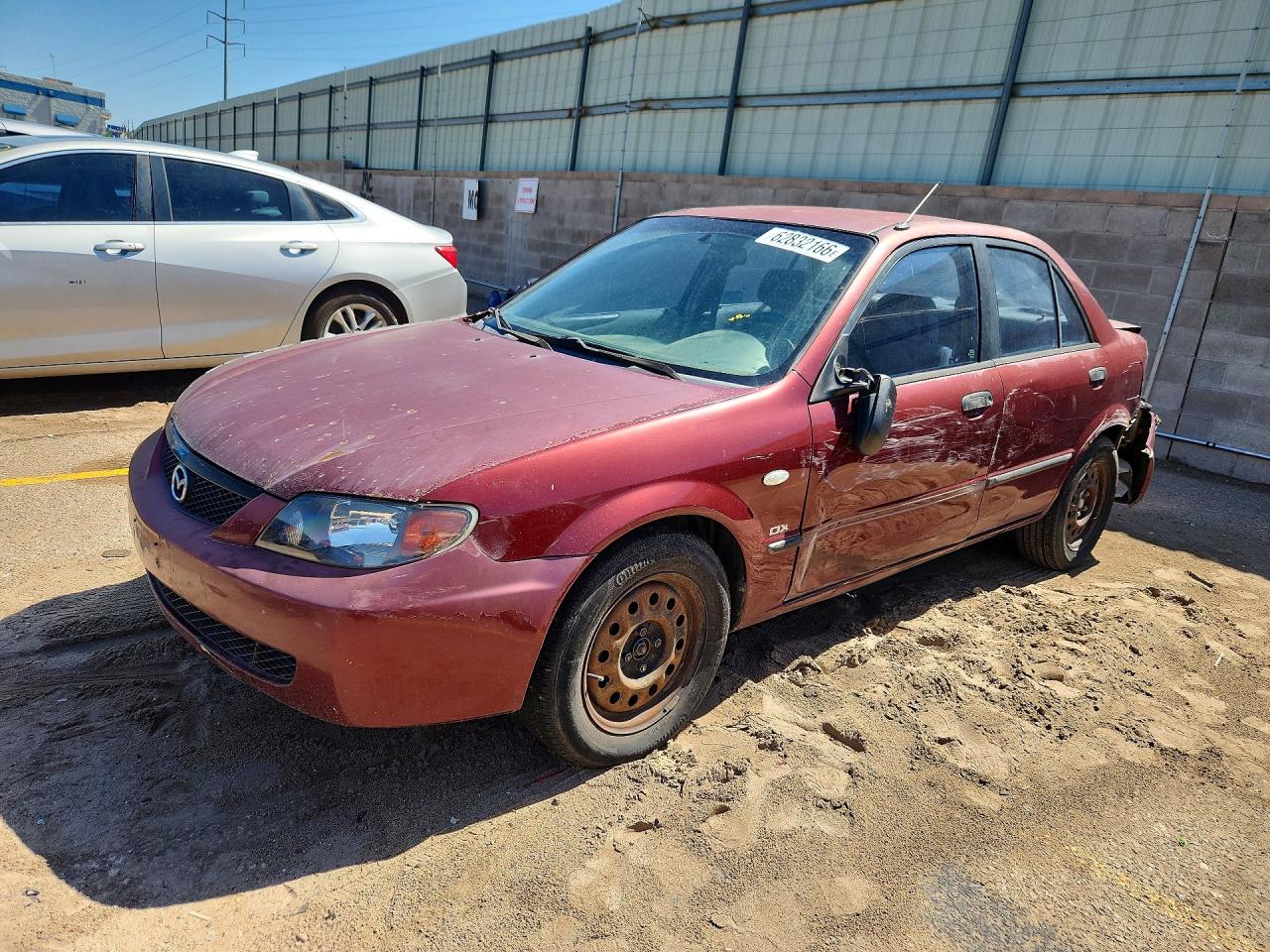 2002 Mazda Protege Dx Red vin: JM1BJ225020603916