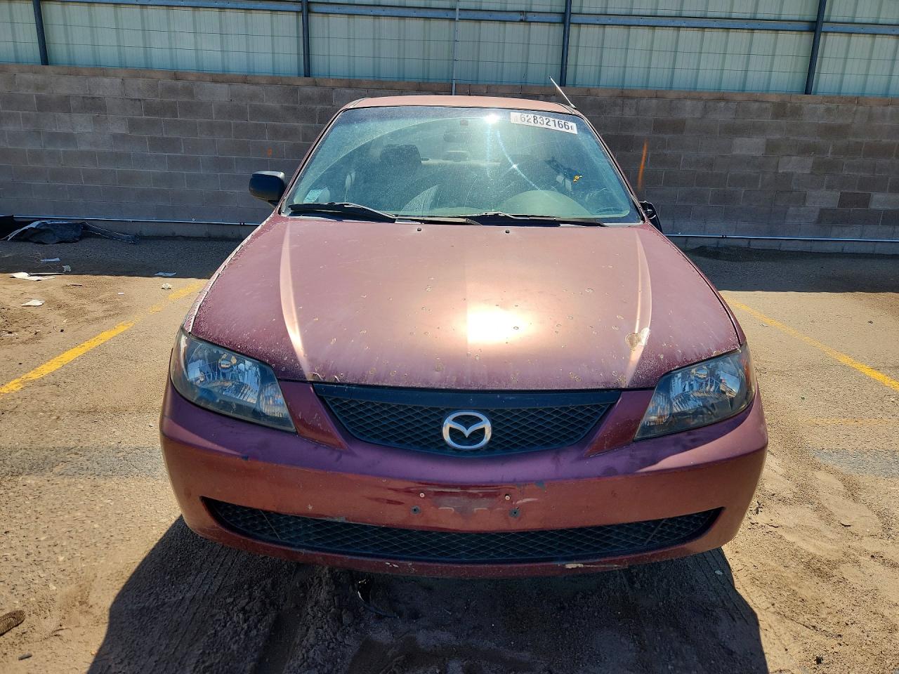 2002 Mazda Protege Dx Red vin: JM1BJ225020603916