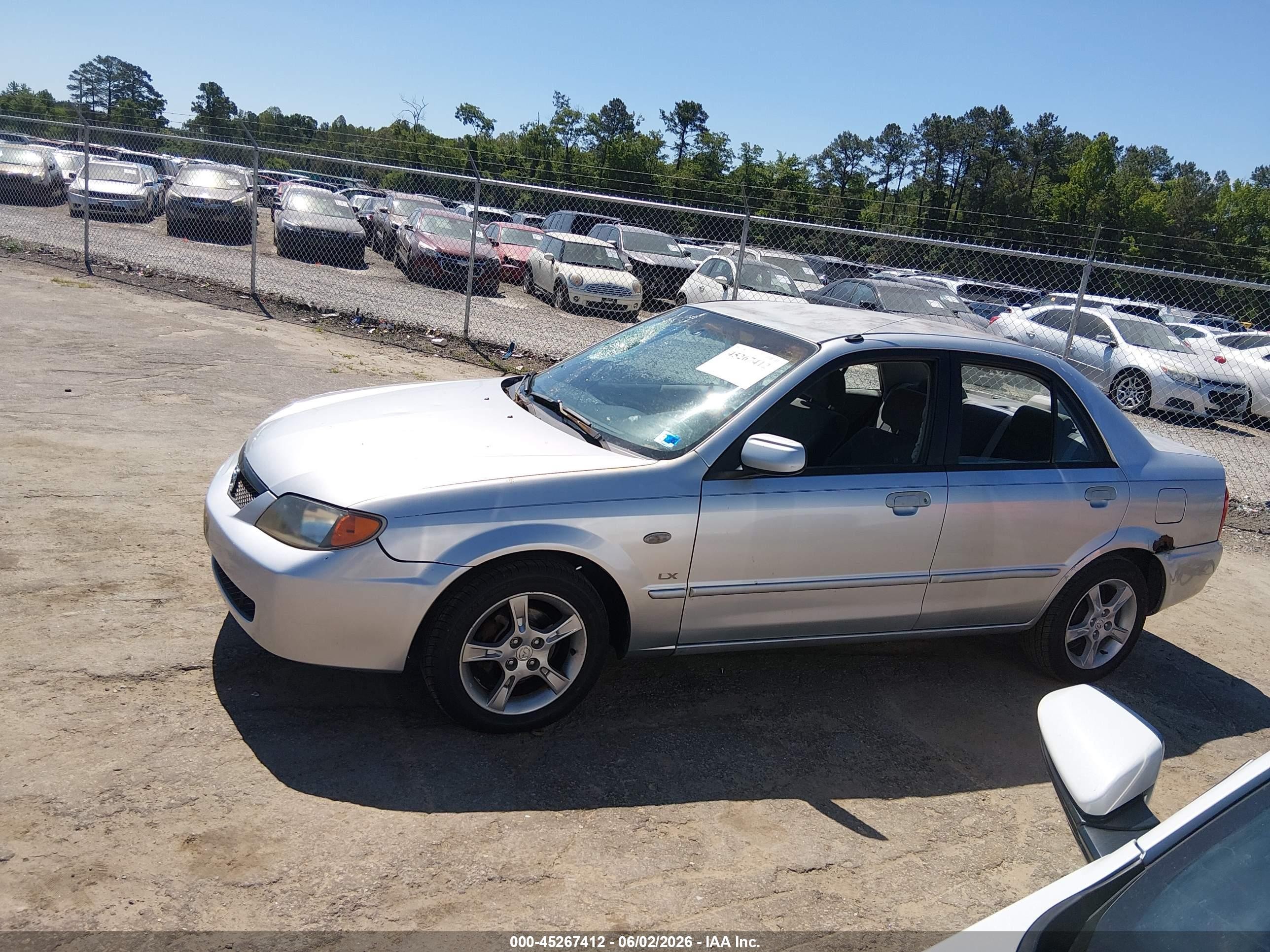 2003 Mazda Protege Dx/es/lx Silver vin: JM1BJ225030107158