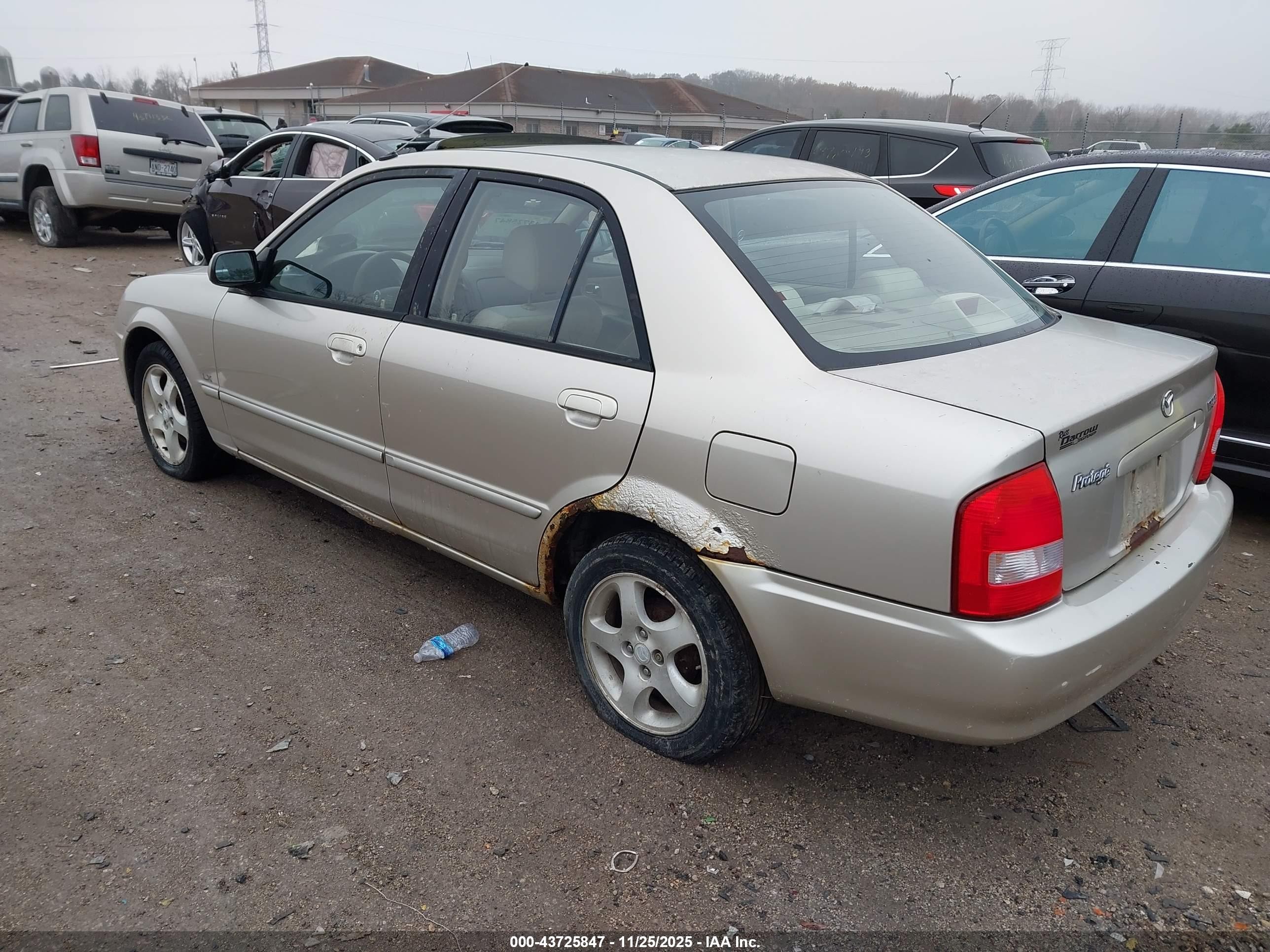 2002 Mazda Protege Dx/es/lx Gold vin: JM1BJ225121563663