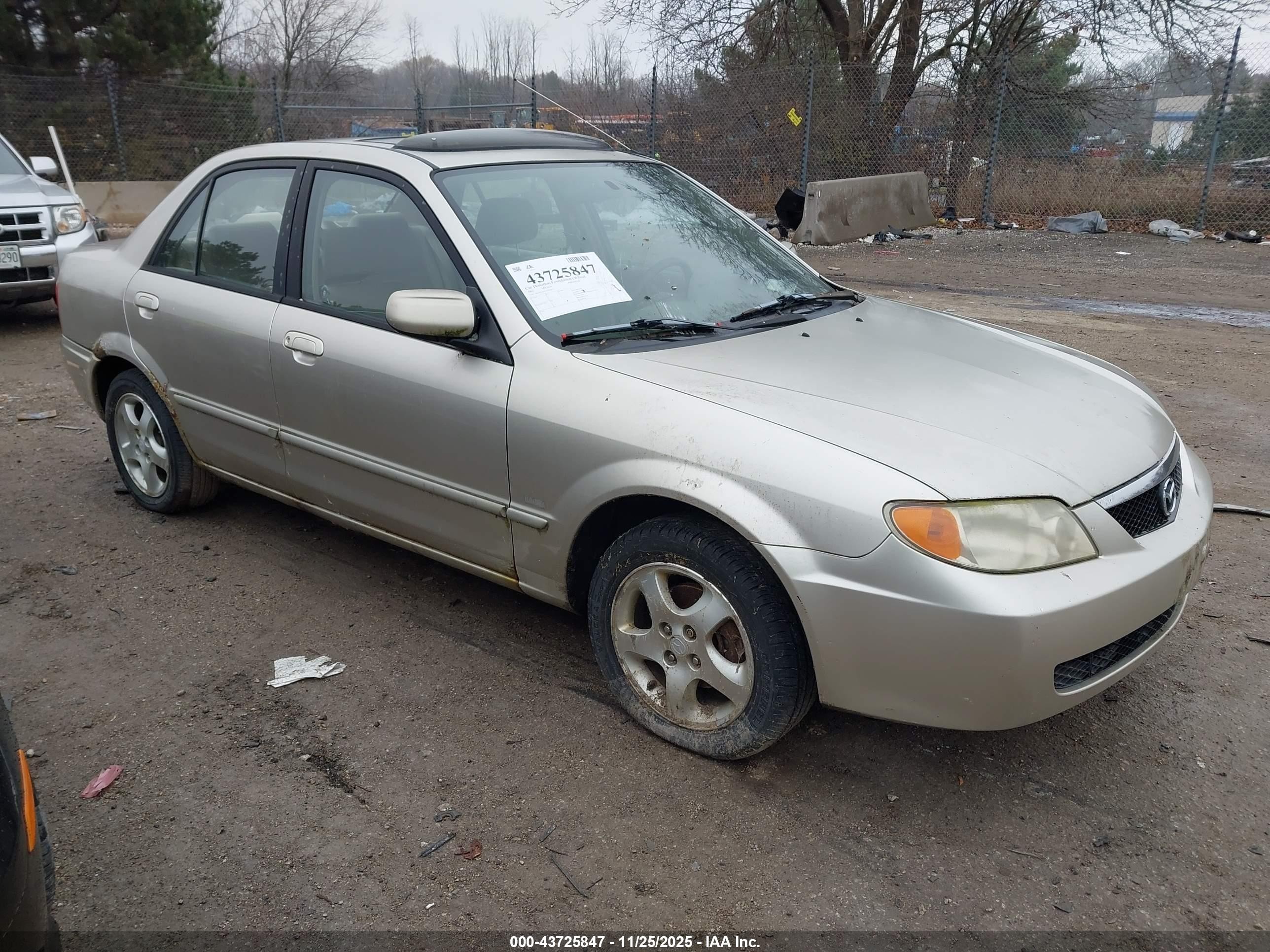 2002 Mazda Protege Dx/es/lx Gold vin: JM1BJ225121563663
