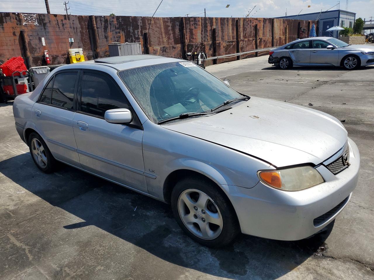 2002 Mazda Protege Dx Silver vin: JM1BJ225121586313