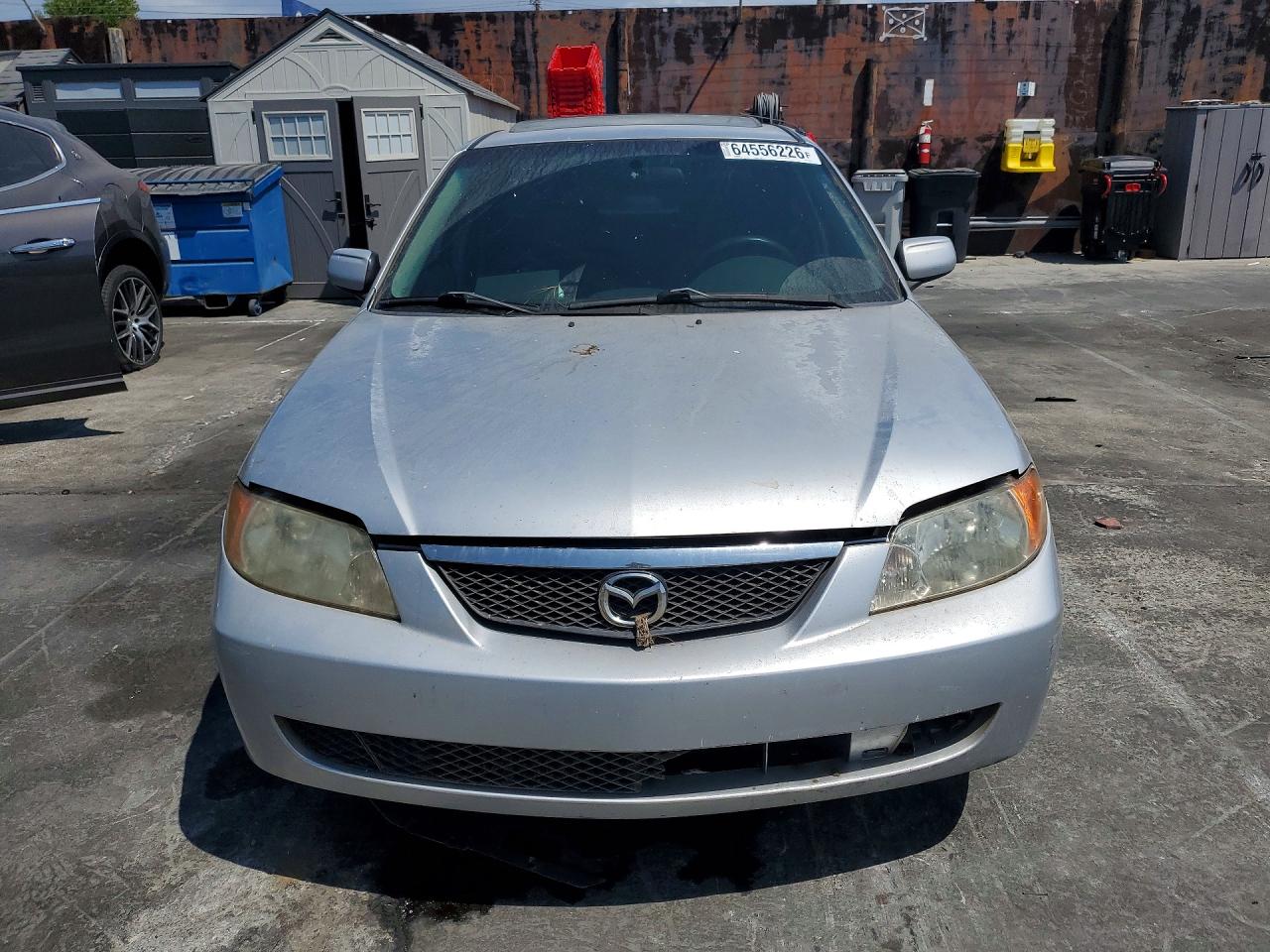 2002 Mazda Protege Dx Silver vin: JM1BJ225121586313