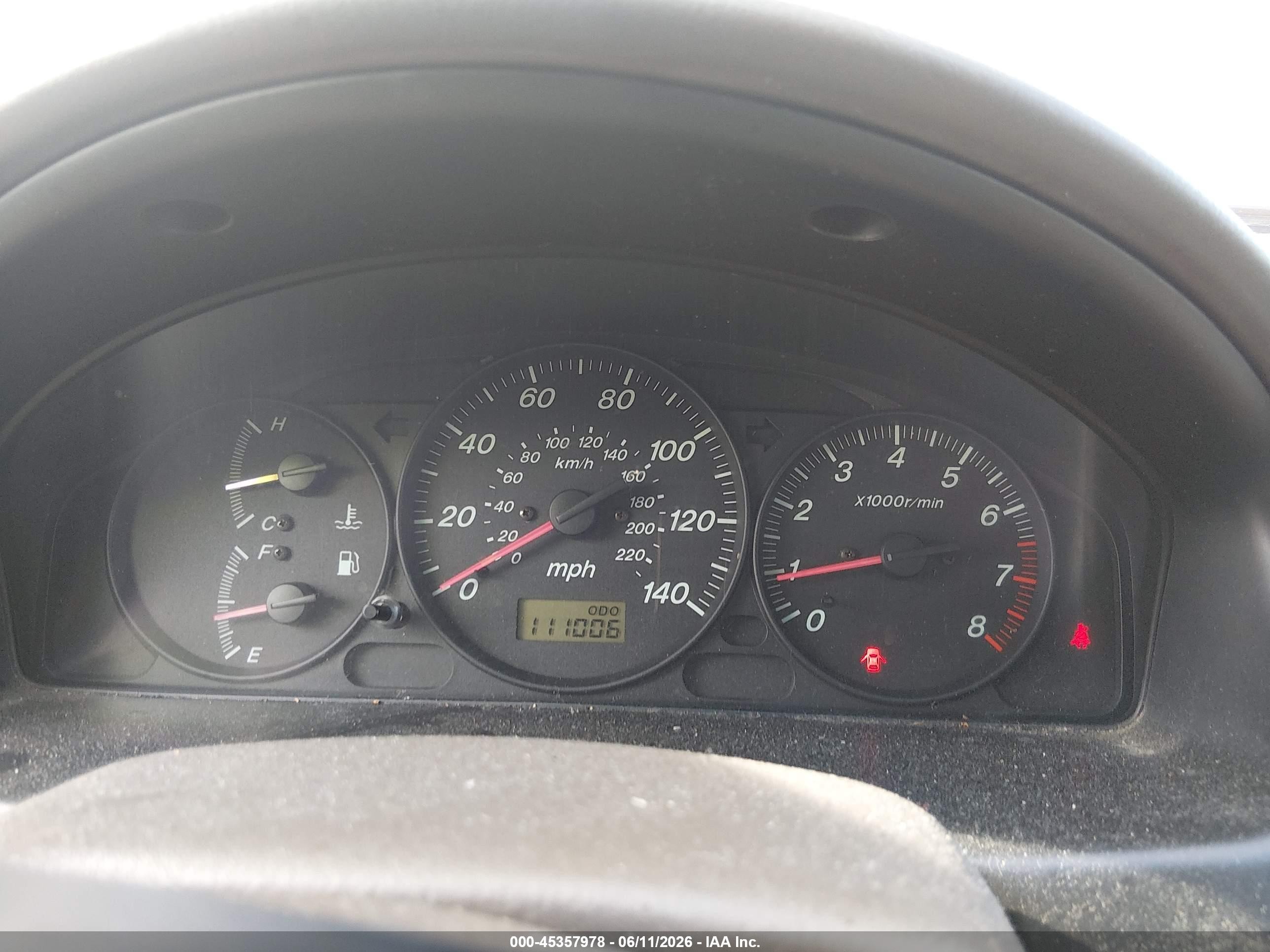2003 Mazda Protege Dx/es/lx White vin: JM1BJ225130149564
