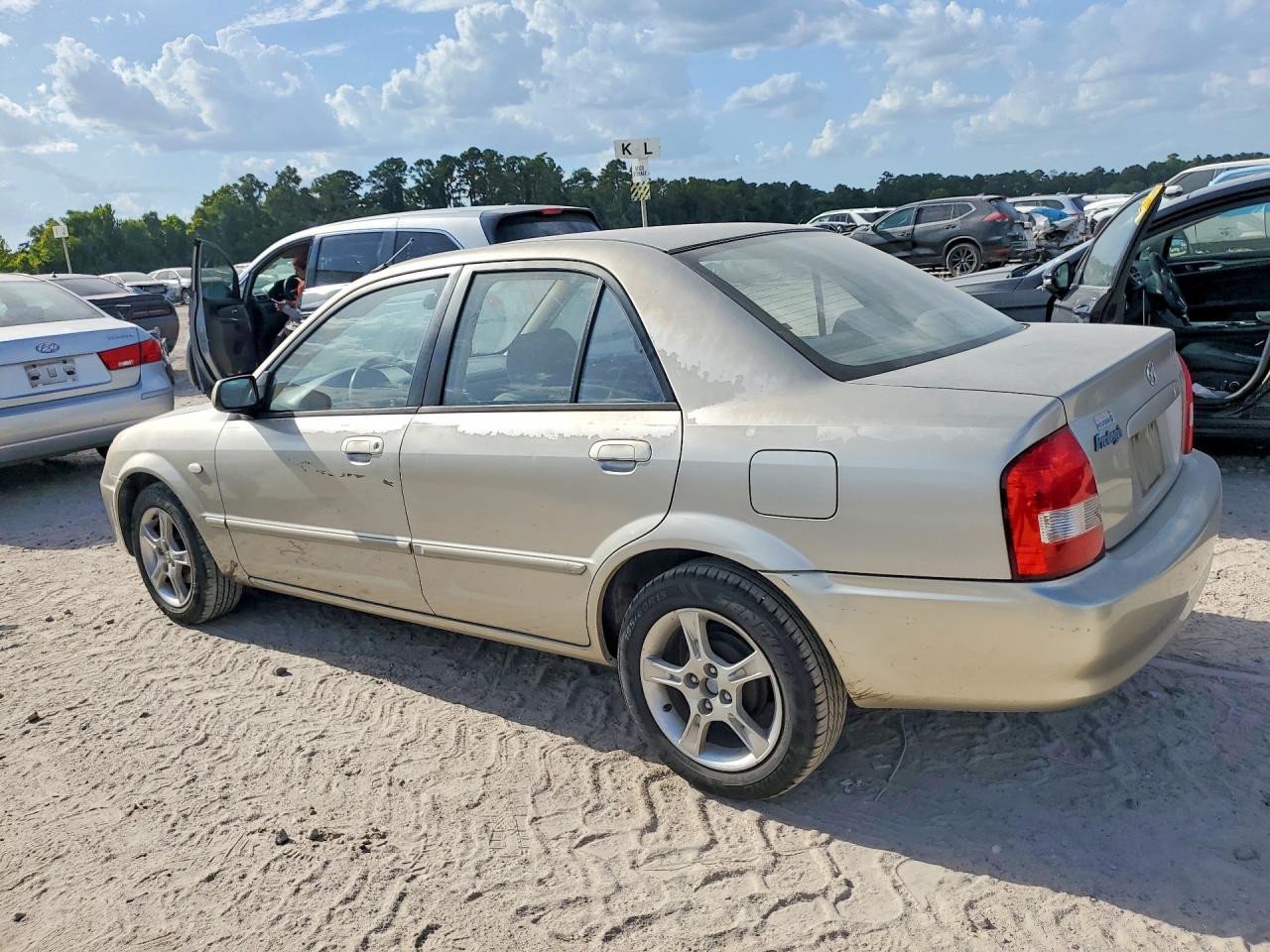 2003 Mazda Protege Dx Gold vin: JM1BJ225130191300