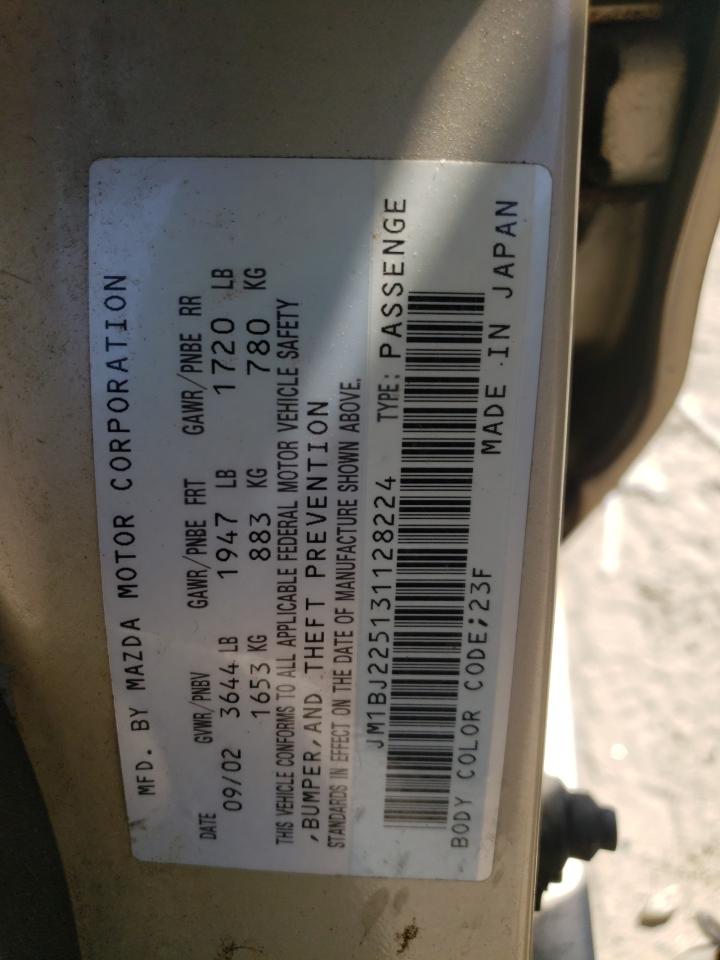 Price & History 2003 Mazda Protege Dx 2.0l 4 vin