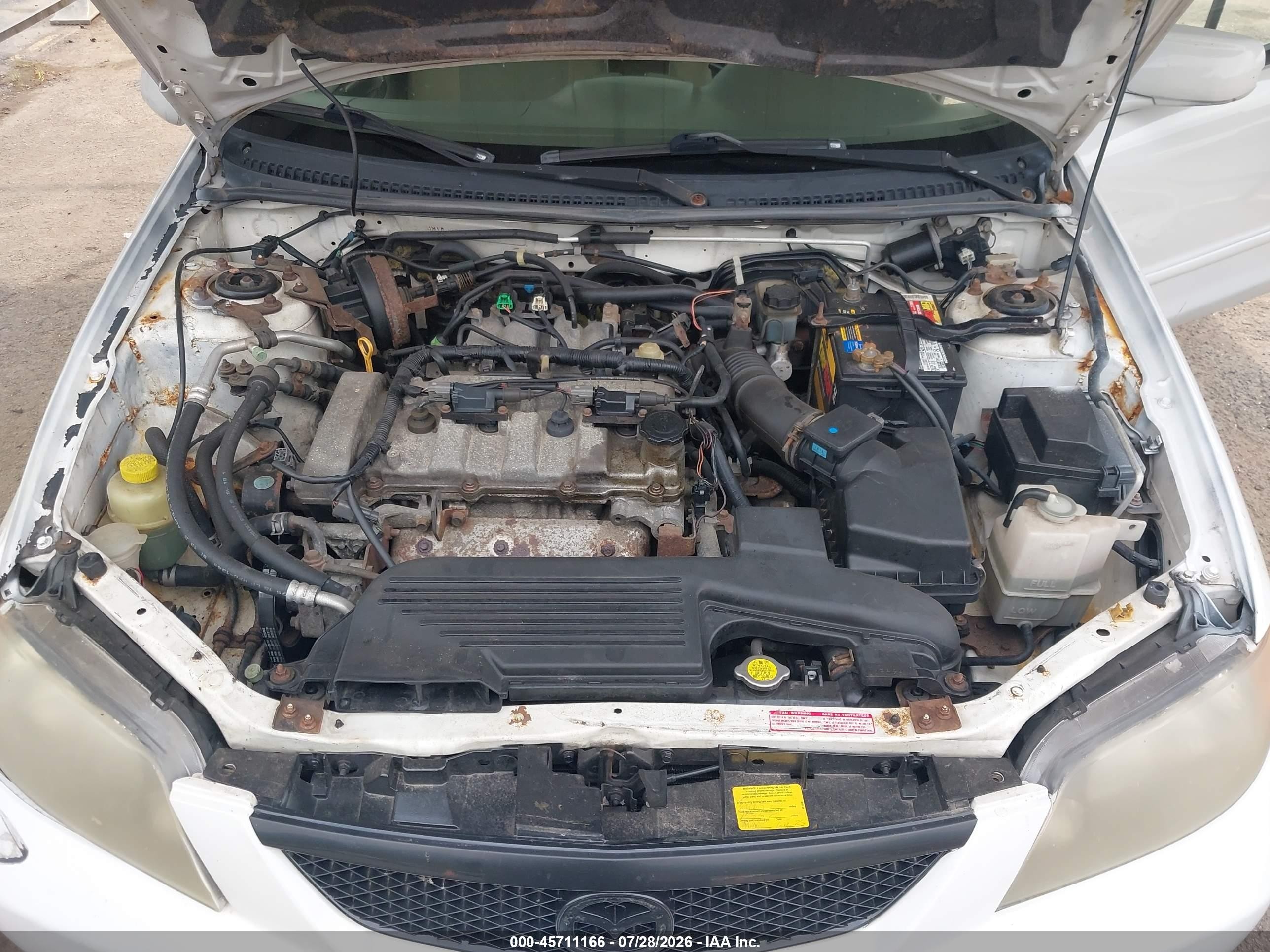 2003 Mazda Protege Dx/es/lx Белый vin: JM1BJ225131160350