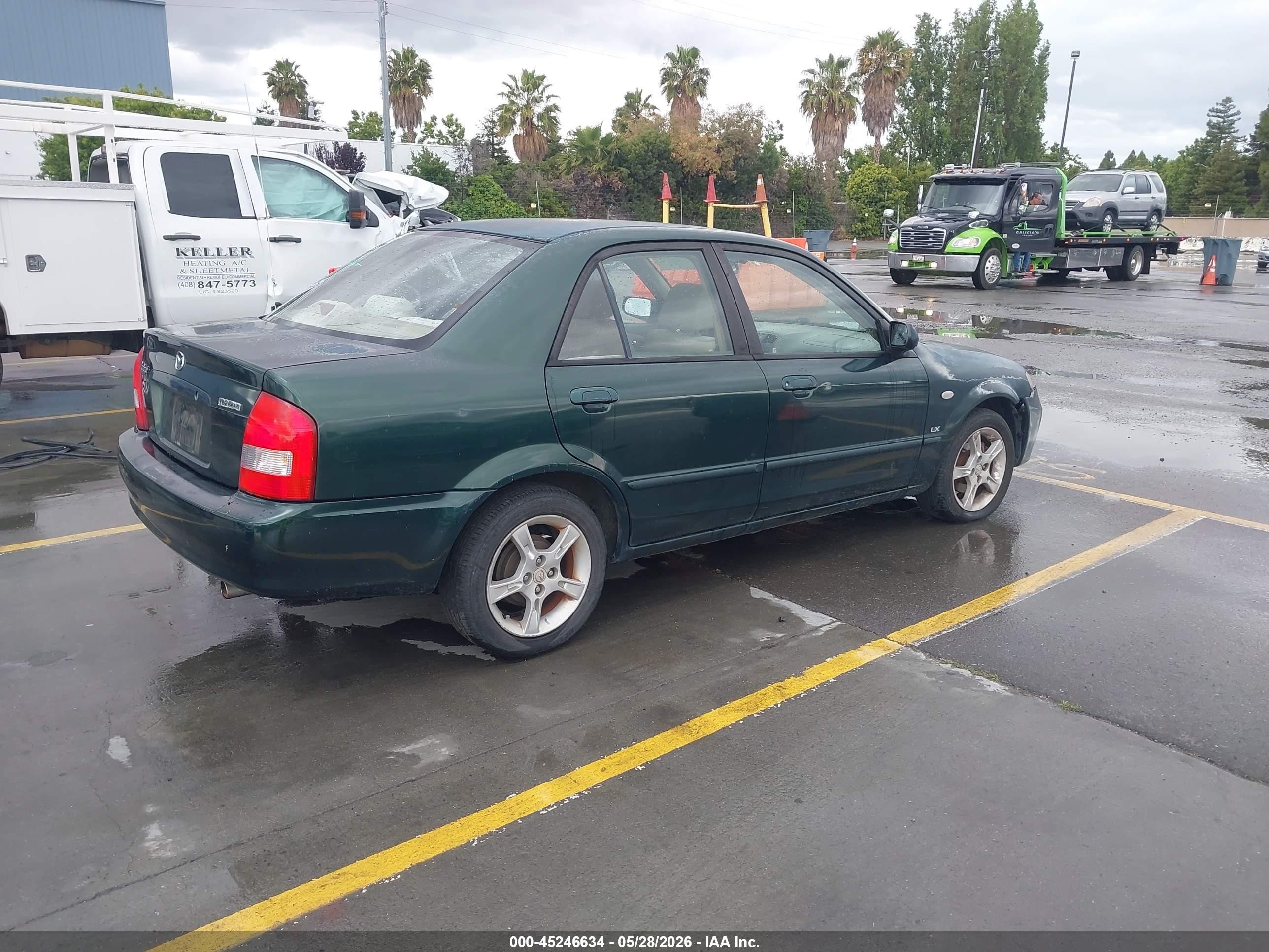 2003 Mazda Protege Dx/es/lx Зеленый vin: JM1BJ225131166553