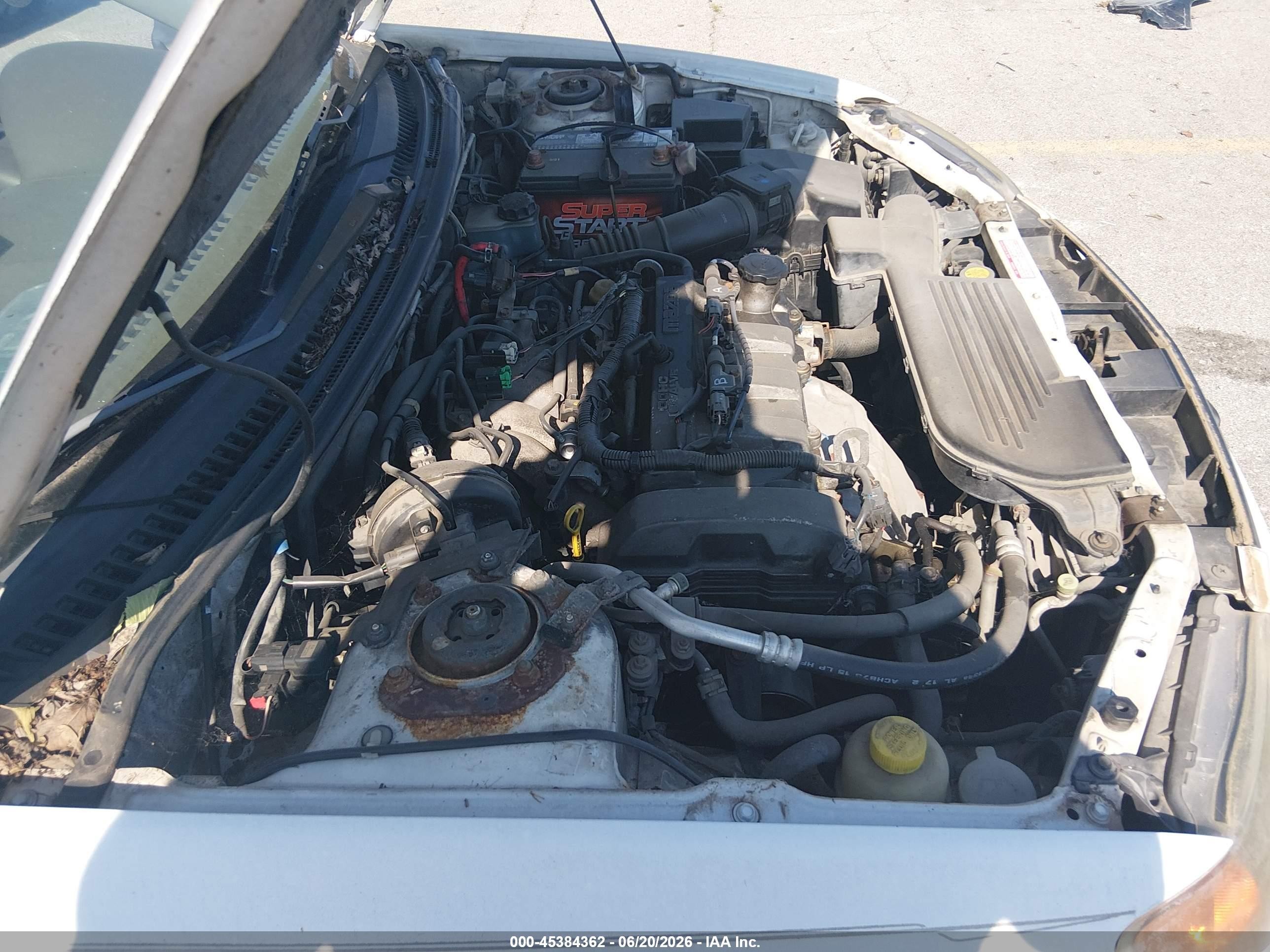 2002 Mazda Protege Dx/es/lx Желто-коричневый vin: JM1BJ225221606813