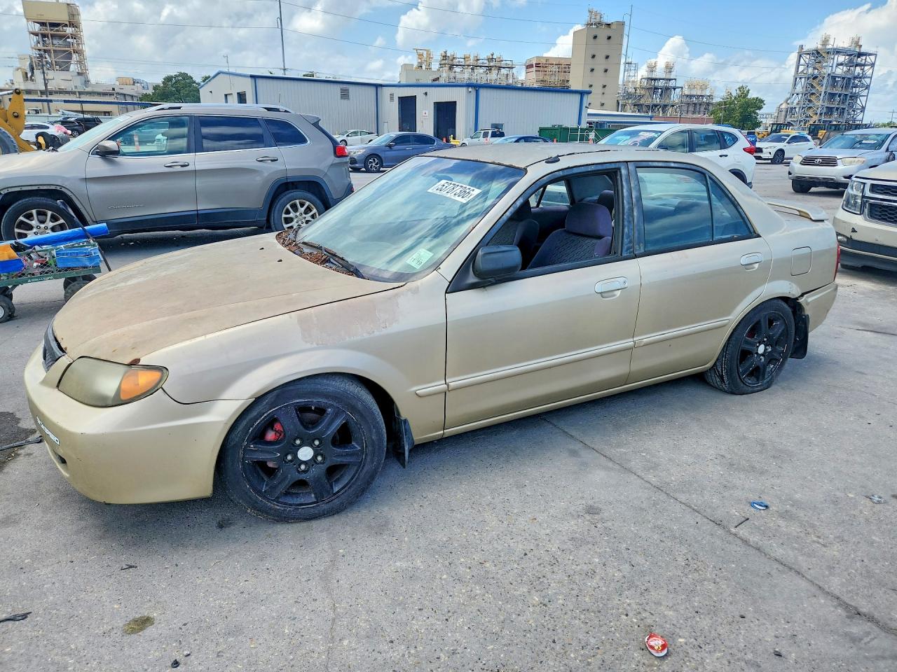 2001 Mazda Protege Lx Cream vin: JM1BJ225310415020
