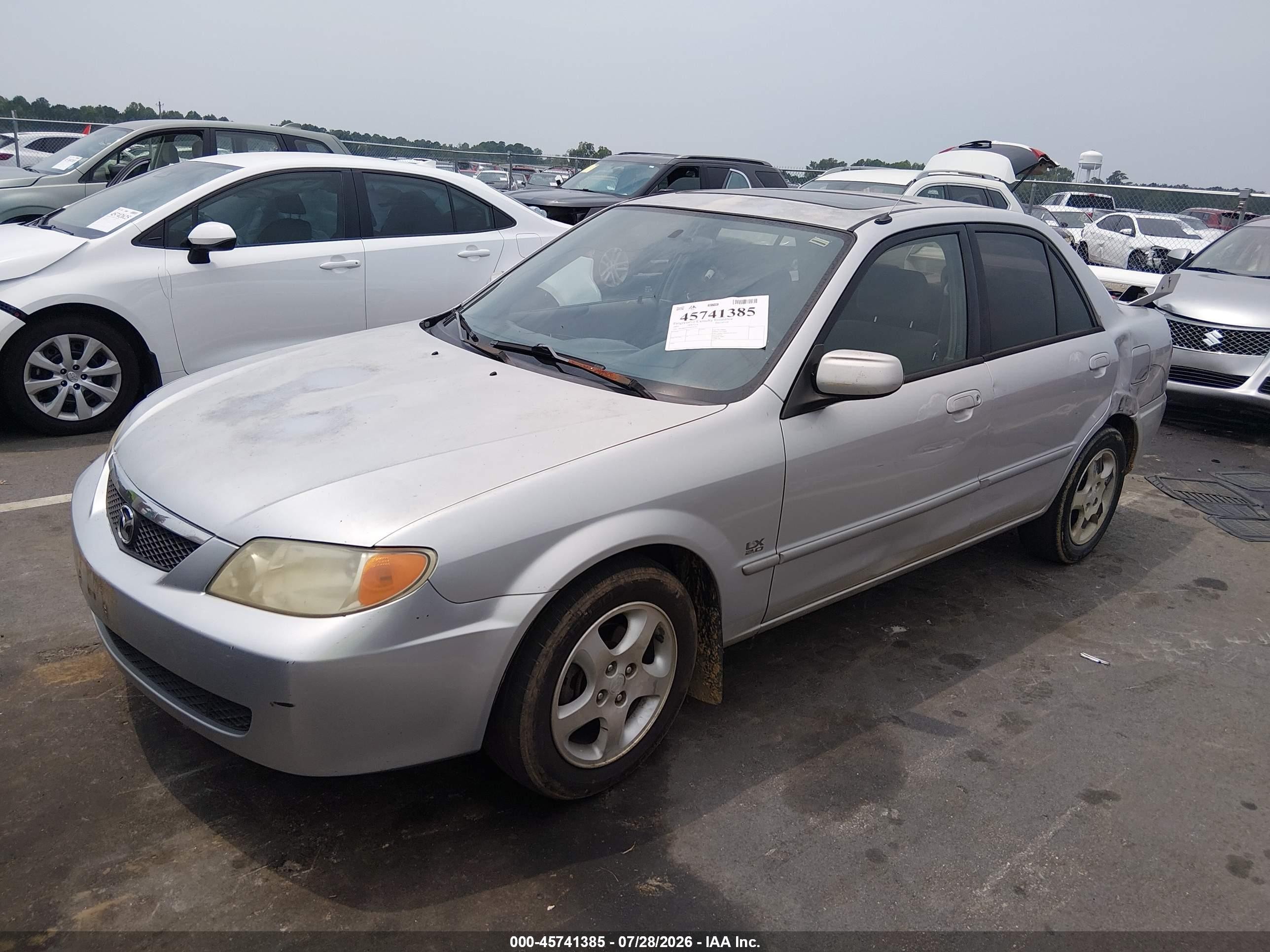 2001 Mazda Protege Es/lx Серебряный vin: JM1BJ225410476781