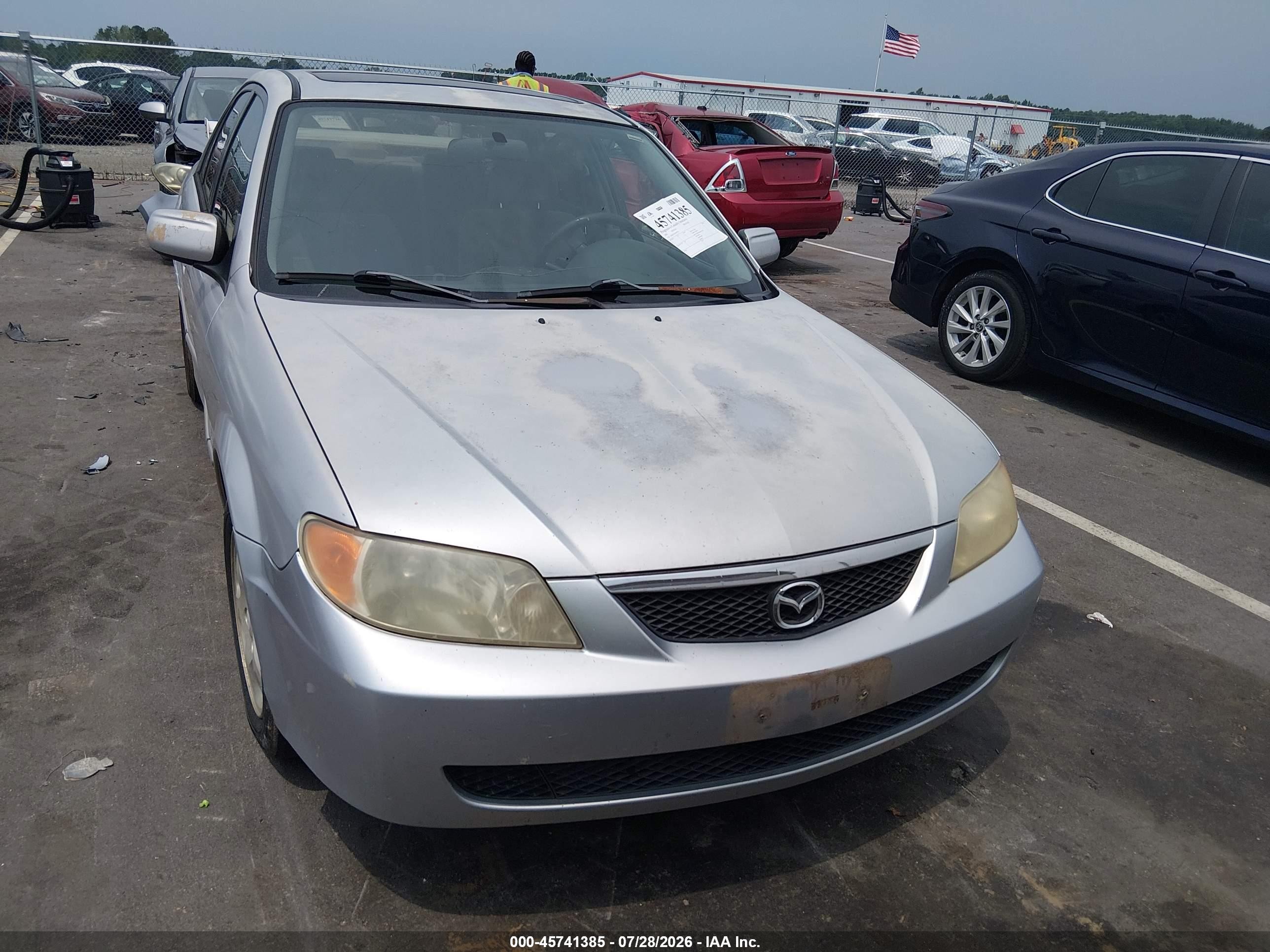 2001 Mazda Protege Es/lx Серебряный vin: JM1BJ225410476781