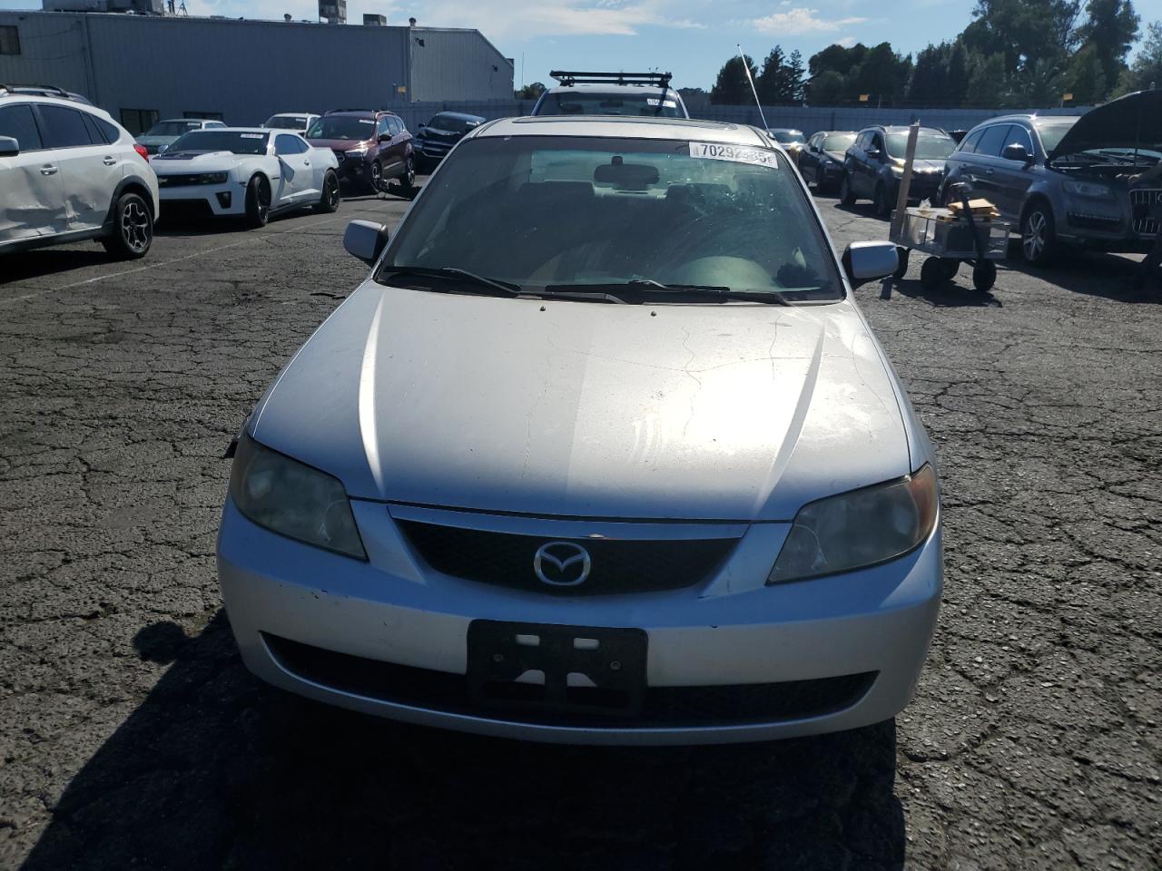 2002 Mazda Protege Dx Silver vin: JM1BJ225520556303
