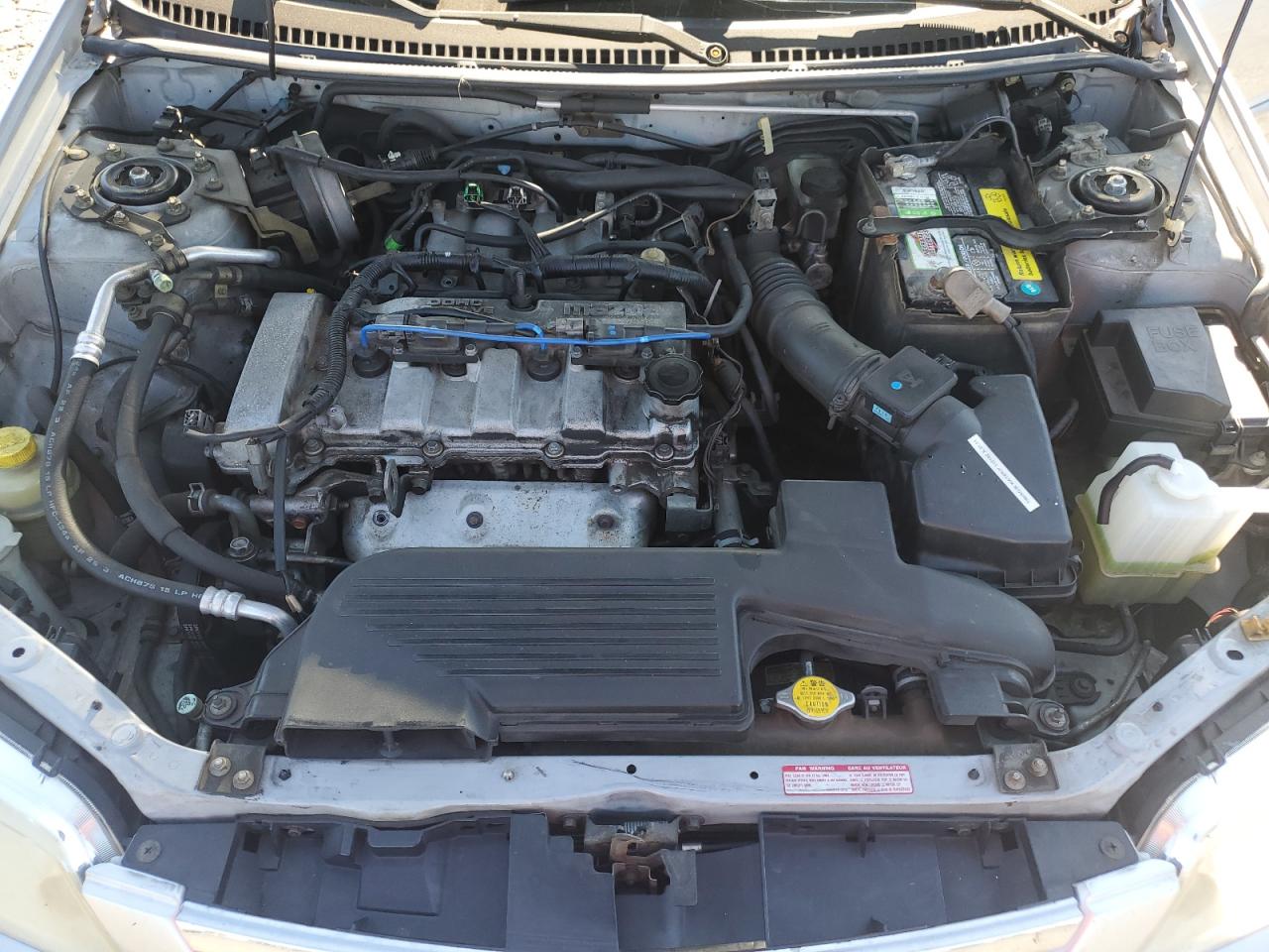 2002 Mazda Protege Dx Silver vin: JM1BJ225520556303