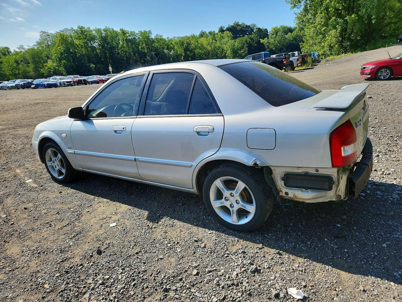 2003 Mazda Protege Dx Silver vin: JM1BJ225530107754