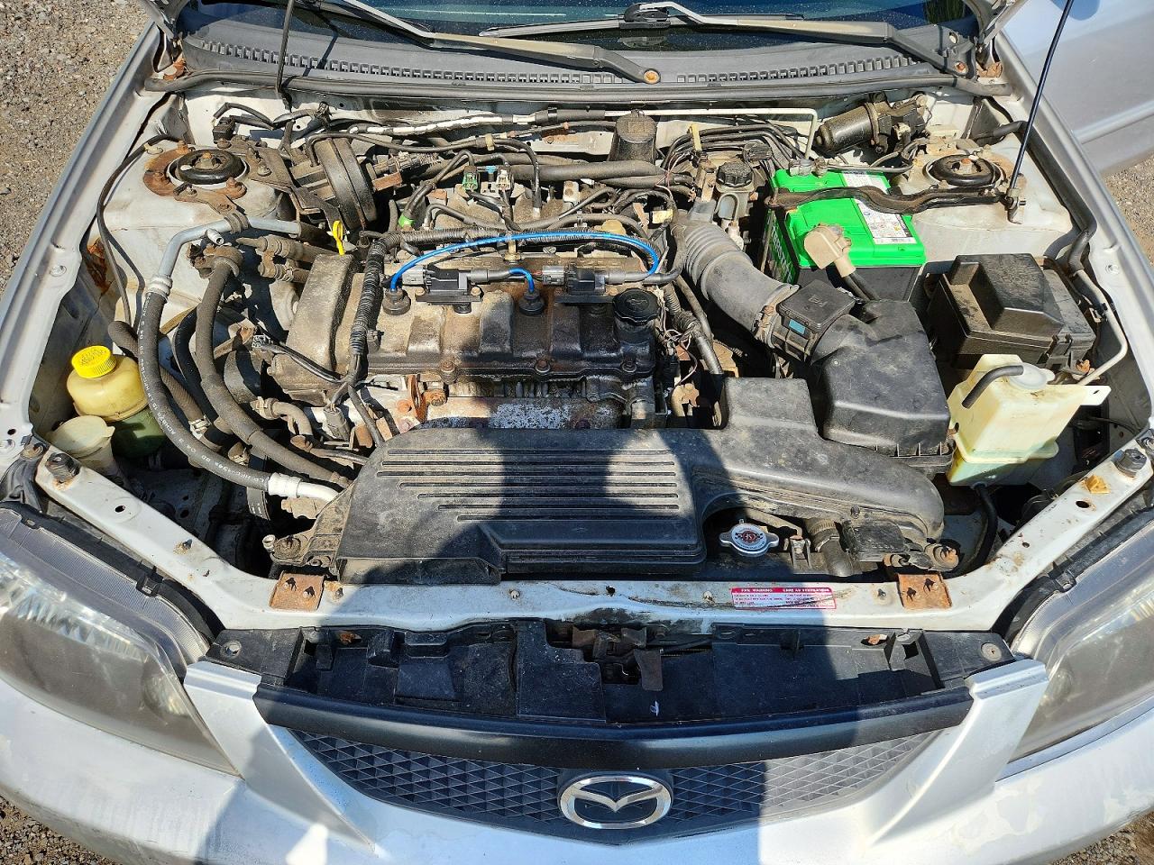 2003 Mazda Protege Dx Silver vin: JM1BJ225530107754