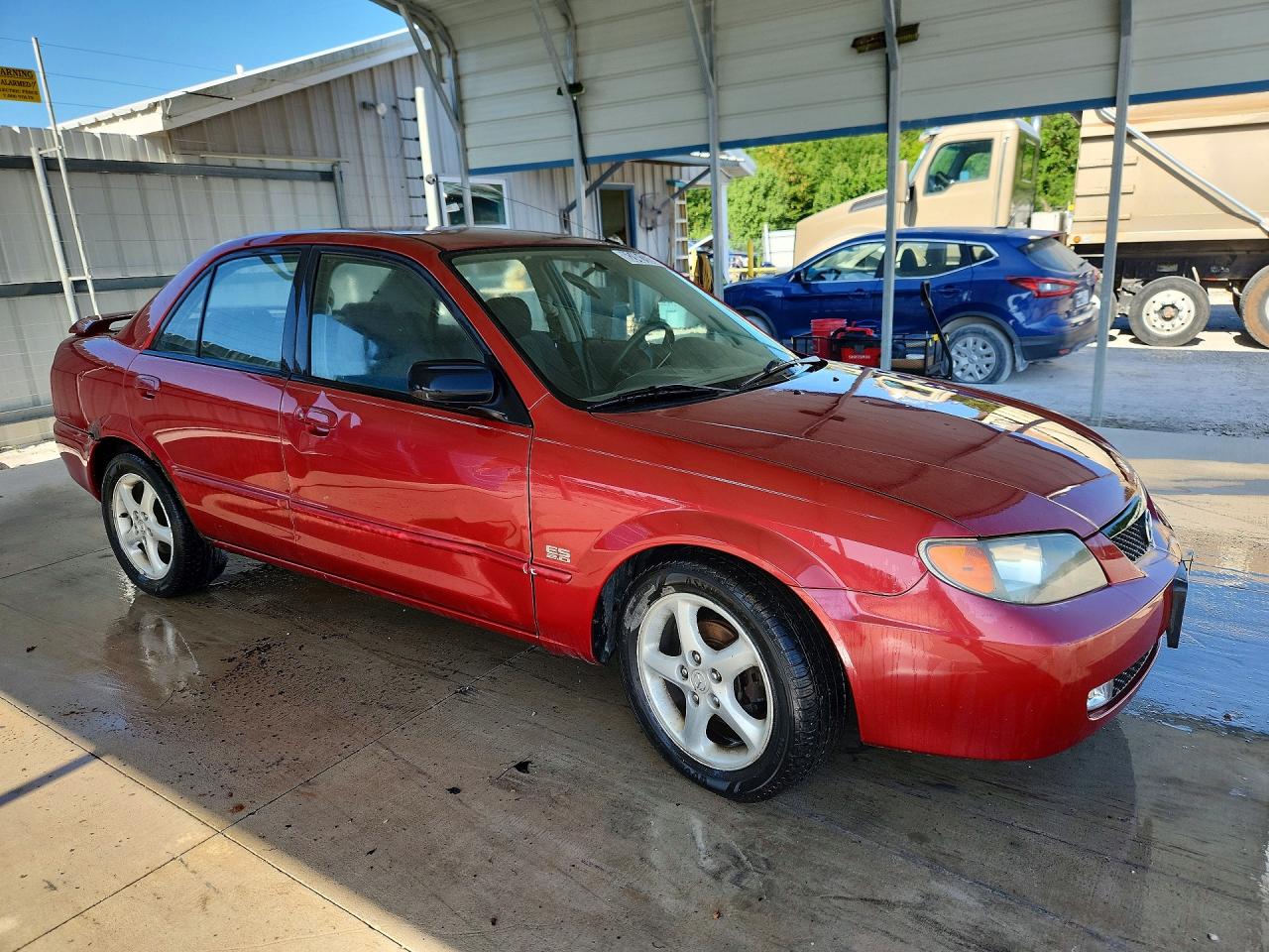 2001 Mazda Protege Lx Maroon vin: JM1BJ225710424030