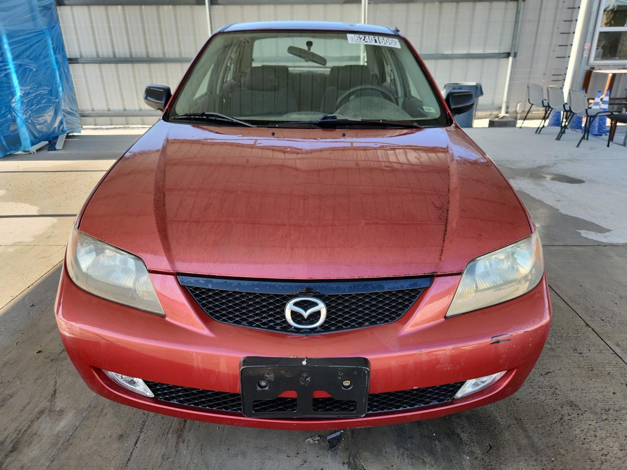 2001 Mazda Protege Lx Maroon vin: JM1BJ225710424030 Damage: Left Head Lamp, Faded, Repair Required