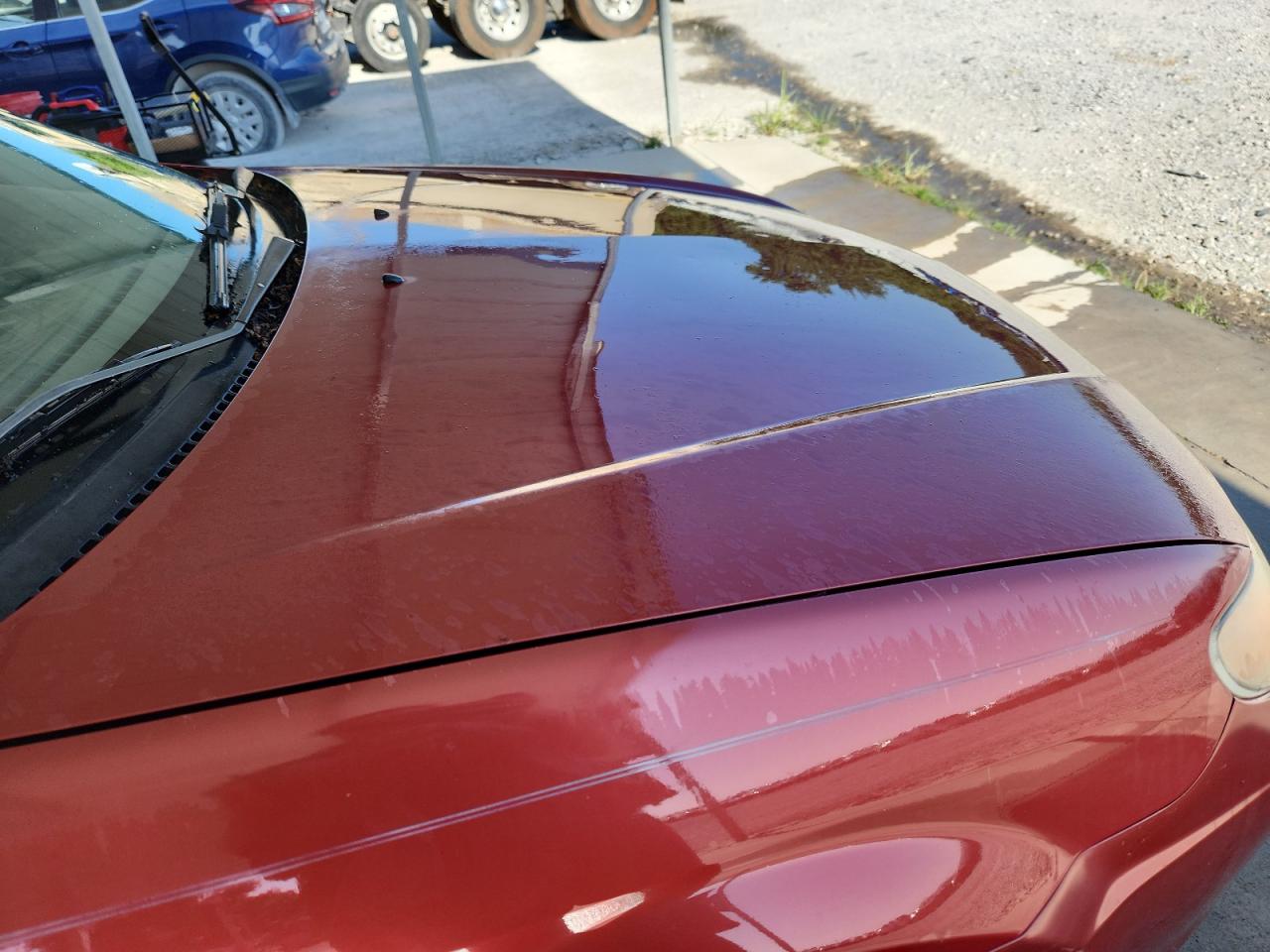 2001 Mazda Protege Lx Maroon vin: JM1BJ225710424030 Damage: Hood, Dent(S) W/ Paint Dmg, 1 To 2 Inches