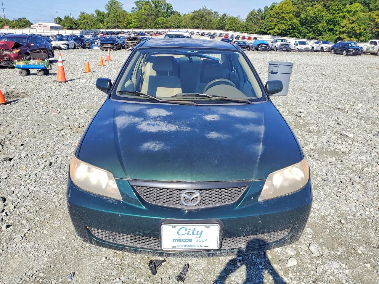 2002 Mazda Protege Dx Зеленый vin: JM1BJ225720637013