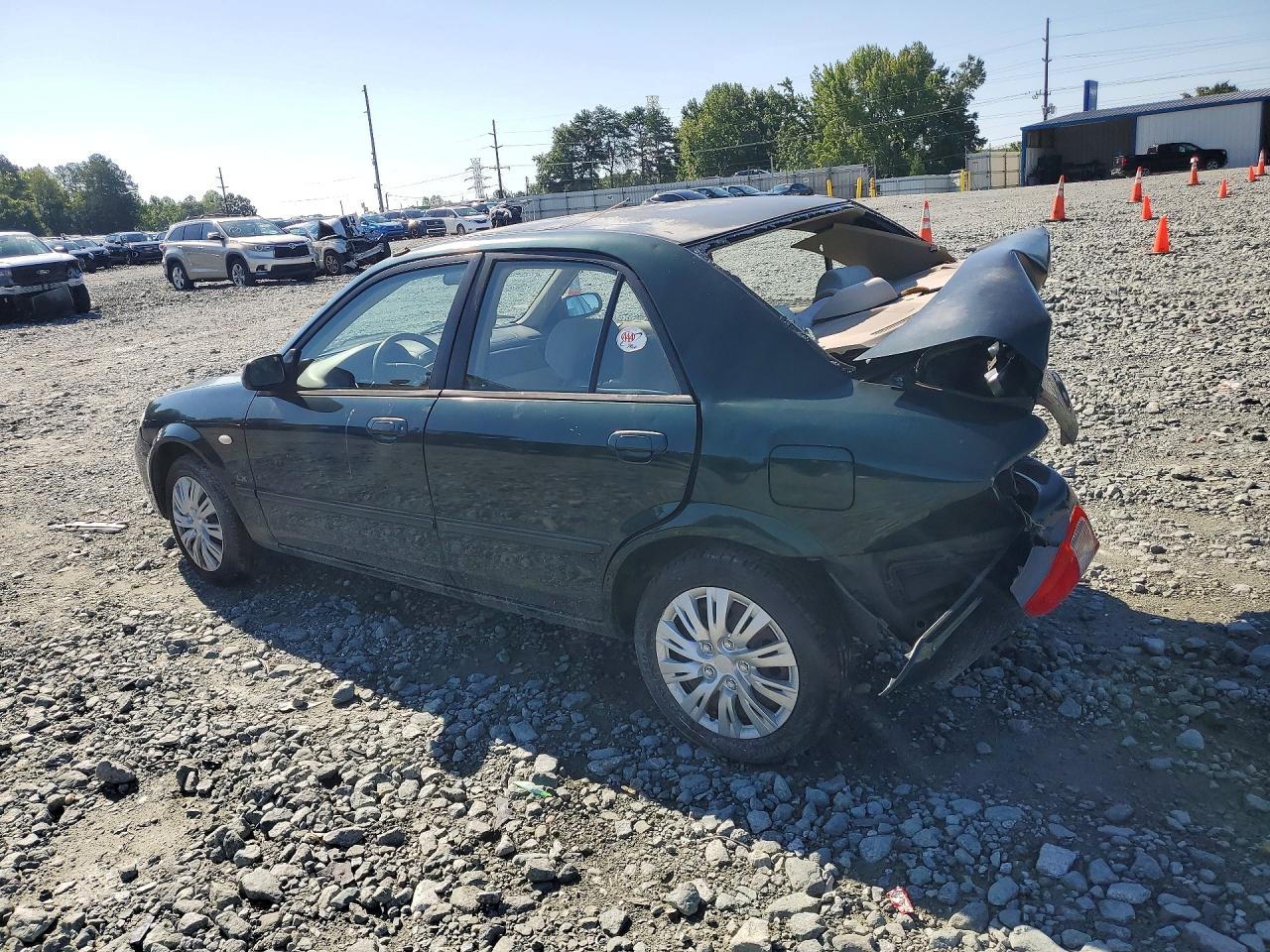 2002 Mazda Protege Dx Зеленый vin: JM1BJ225720637013
