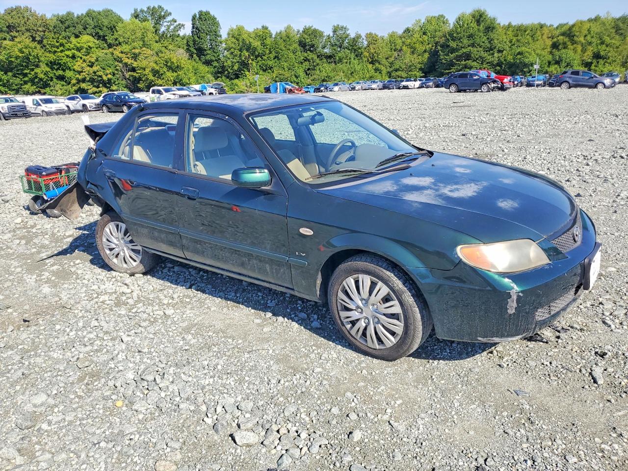 2002 Mazda Protege Dx Зеленый vin: JM1BJ225720637013