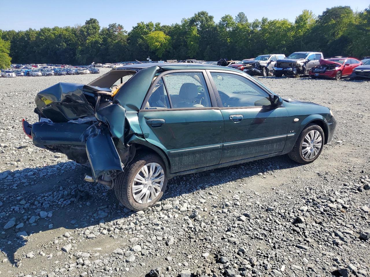 2002 Mazda Protege Dx Зеленый vin: JM1BJ225720637013
