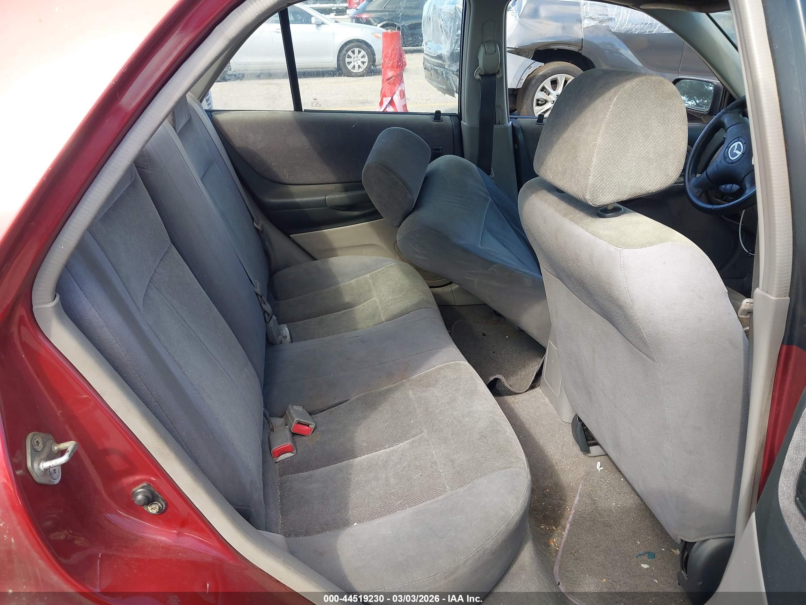 2002 Mazda Protege Dx/es/lx Red vin: JM1BJ225721571556