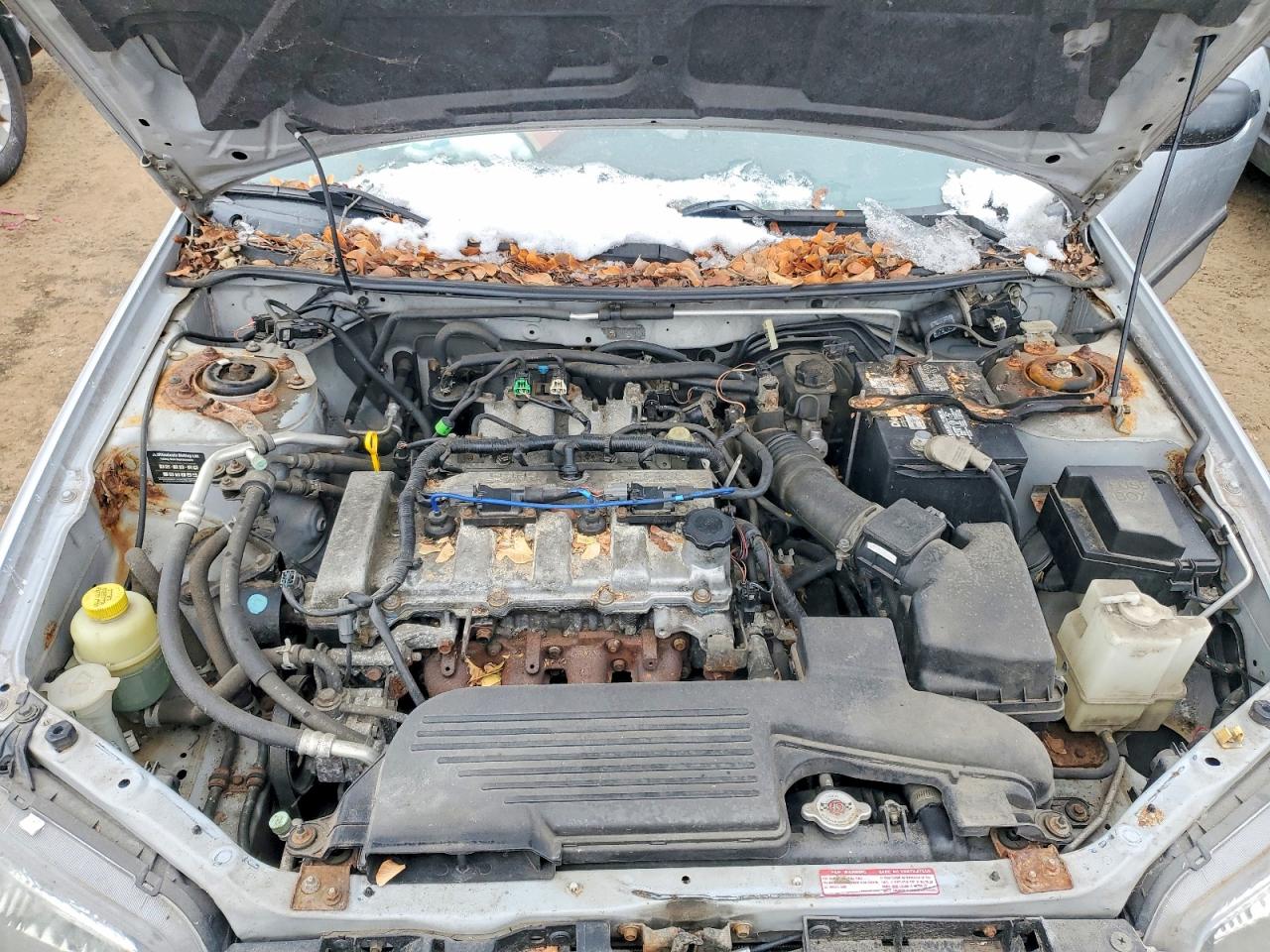 2003 Mazda Protege Silver vin: JM1BJ225730104693