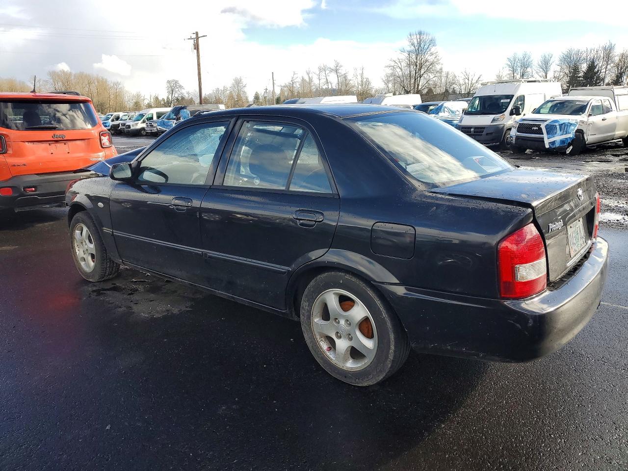 2002 Mazda Protege Dx Black vin: JM1BJ225820637277