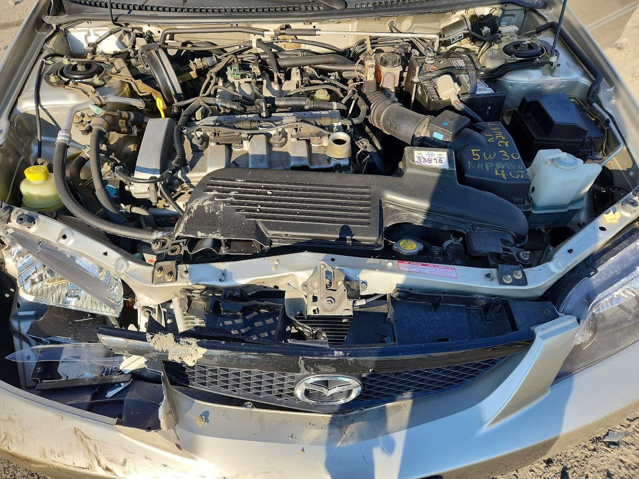 2003 Mazda Protege Dx Золотой vin: JM1BJ225830108526