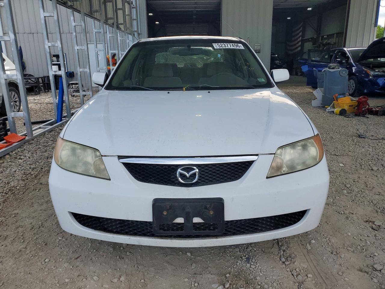 2002 Mazda Protege Dx White vin: JM1BJ225920559690