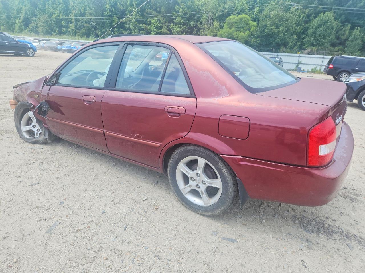2003 Mazda Protege Dx Burgundy vin: JM1BJ225X30145870