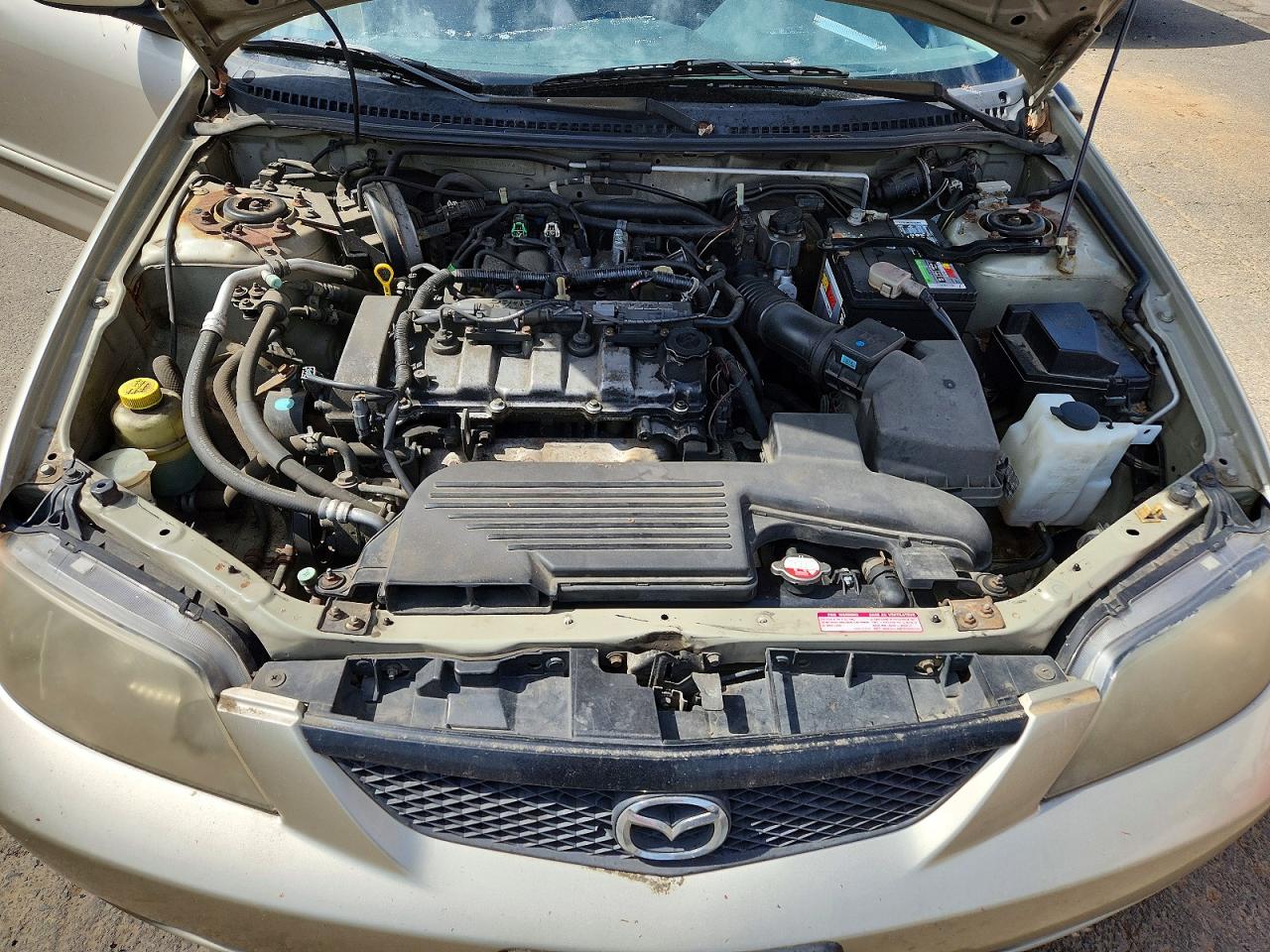 2003 Mazda Protege Dx Beige vin: JM1BJ226131206624