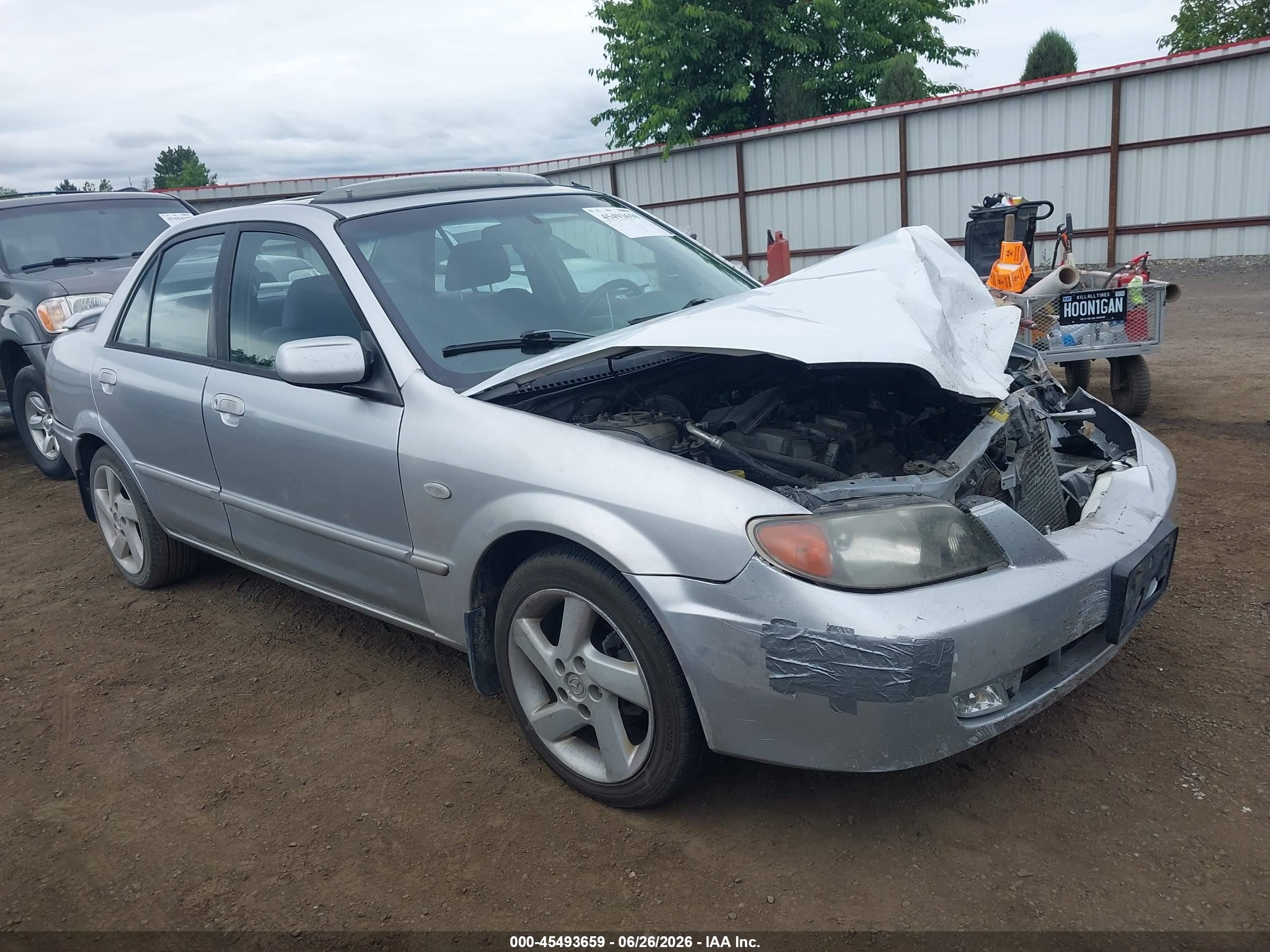 2002 Mazda Protege Dx/es/lx White vin: JM1BJ226320638927