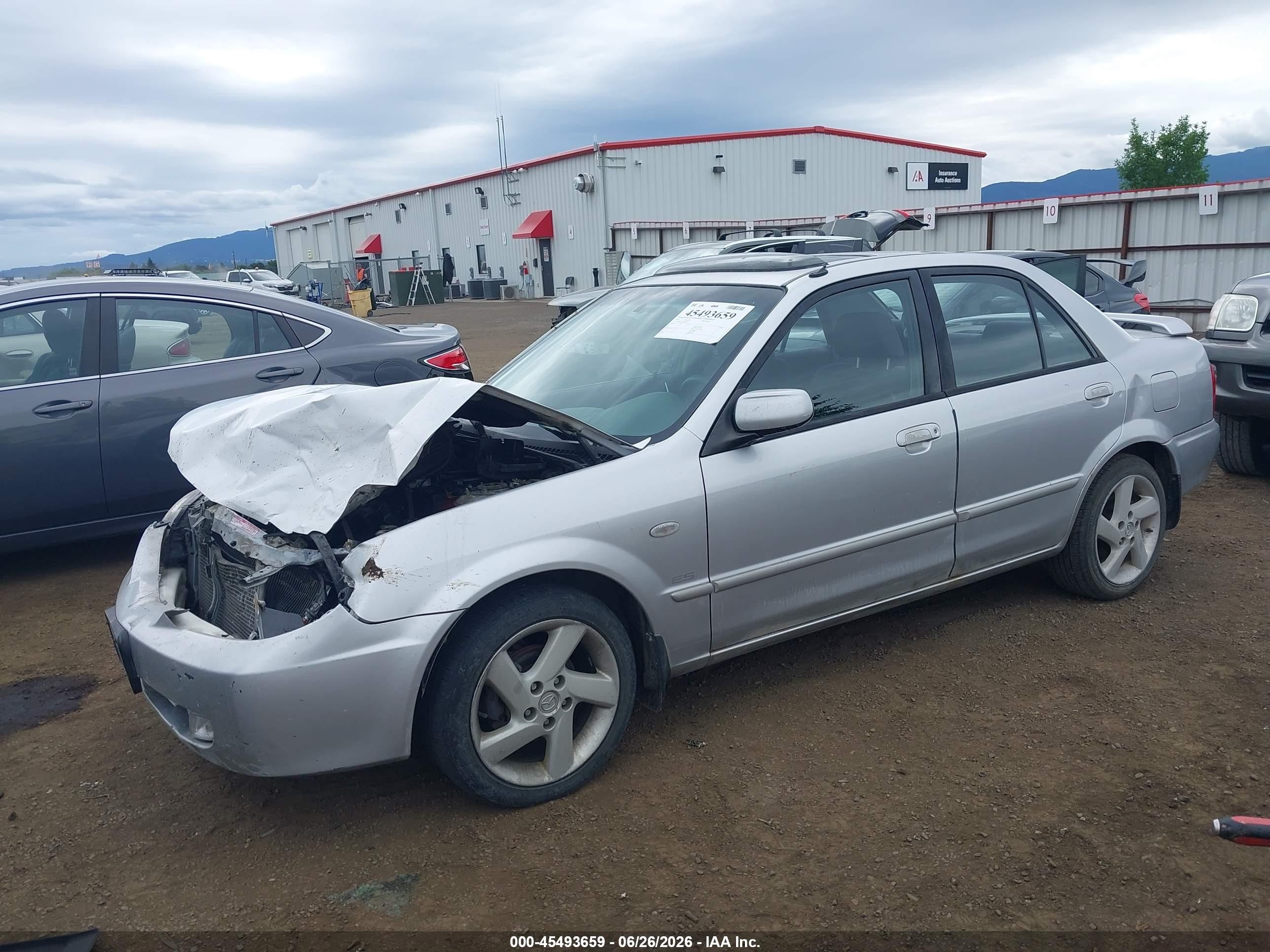 2002 Mazda Protege Dx/es/lx White vin: JM1BJ226320638927