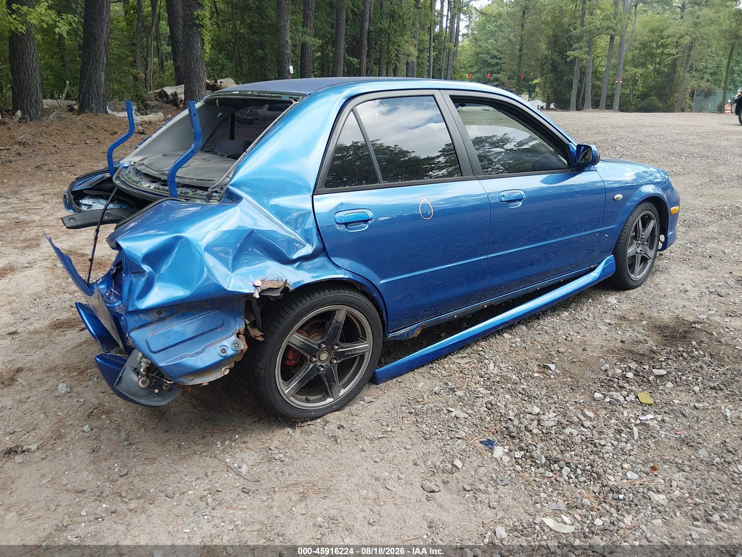 2003 Mazda Mazdaspeed Protege   Blue vin: JM1BJ227730649066