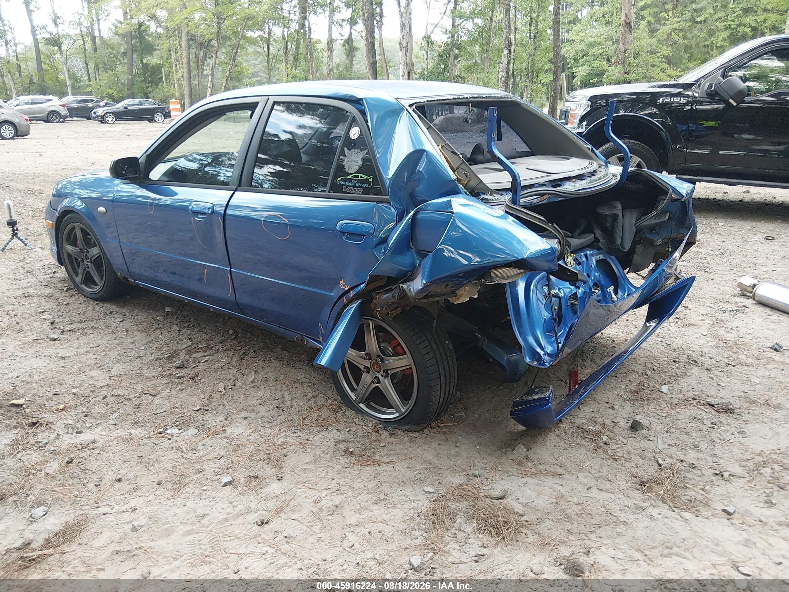 2003 Mazda Mazdaspeed Protege   Blue vin: JM1BJ227730649066