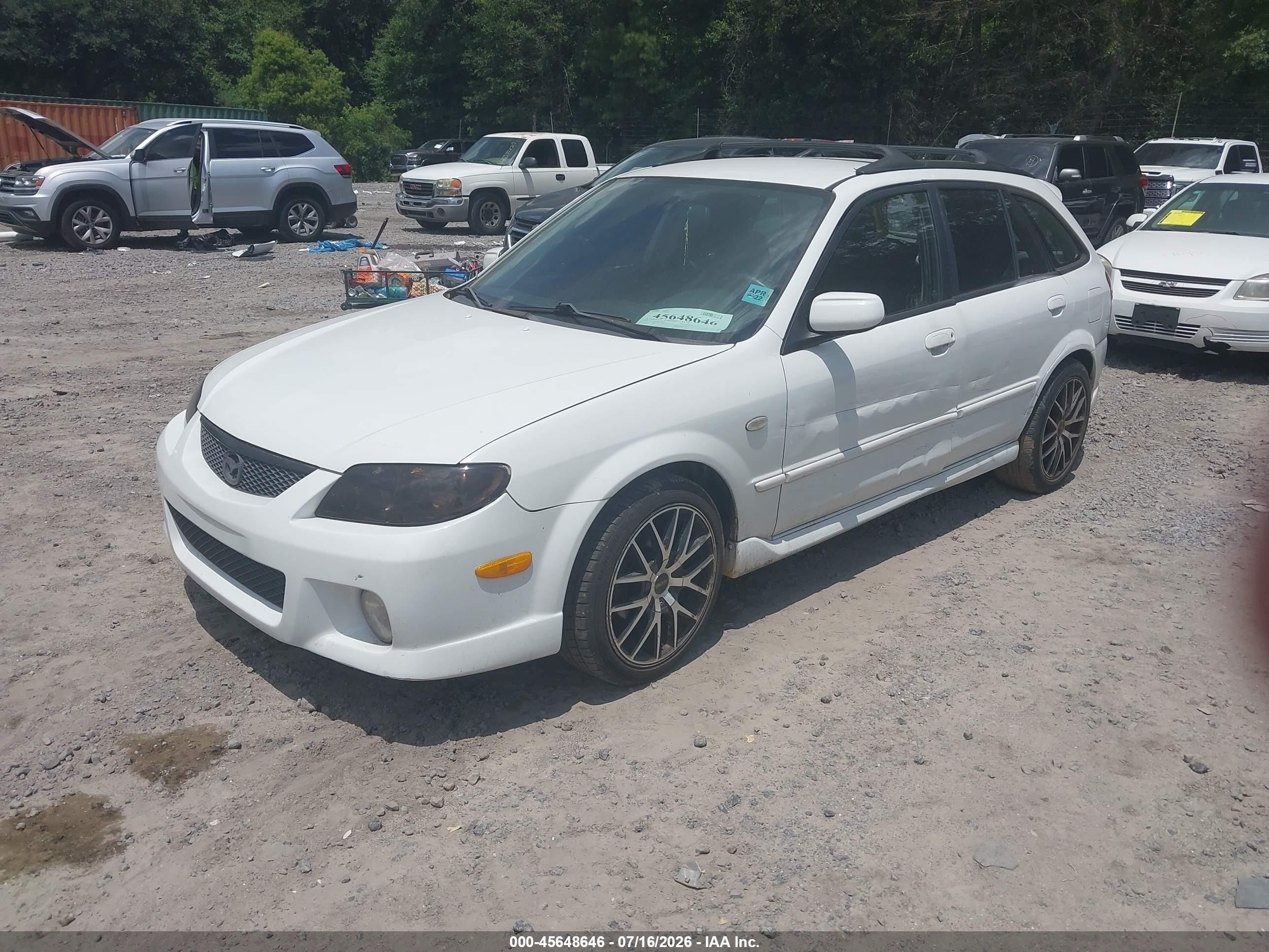 2002 Mazda Protege5   White vin: JM1BJ245121619601