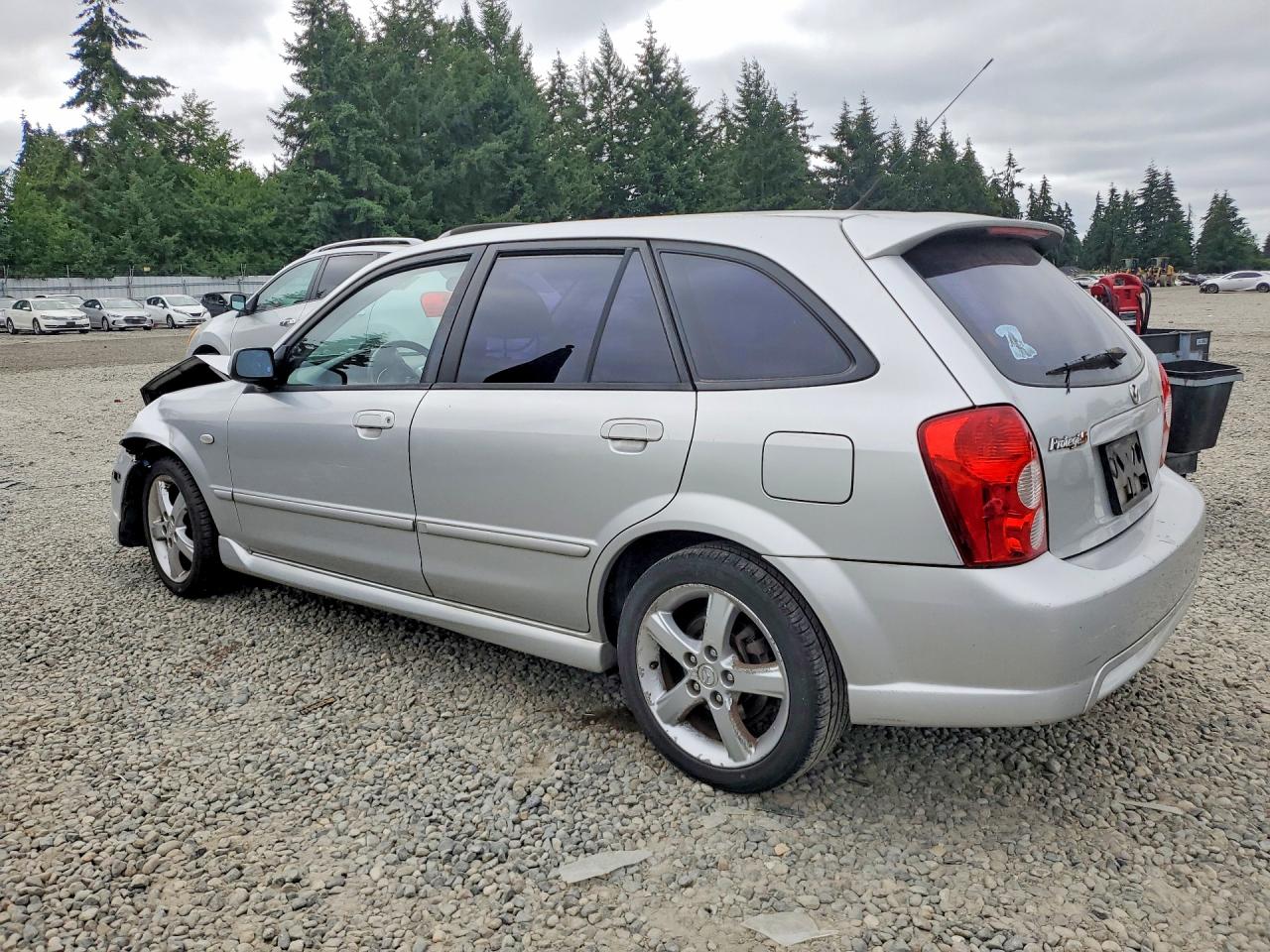 2003 Mazda Protege Pr5 Silver vin: JM1BJ245231154330