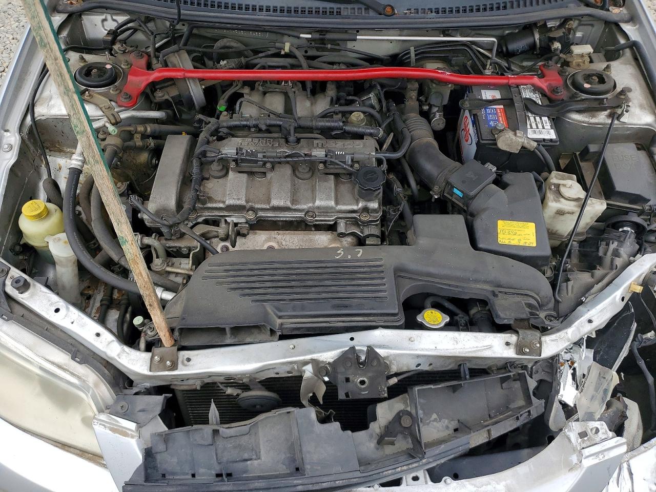 2003 Mazda Protege Pr5 Silver vin: JM1BJ245231154330